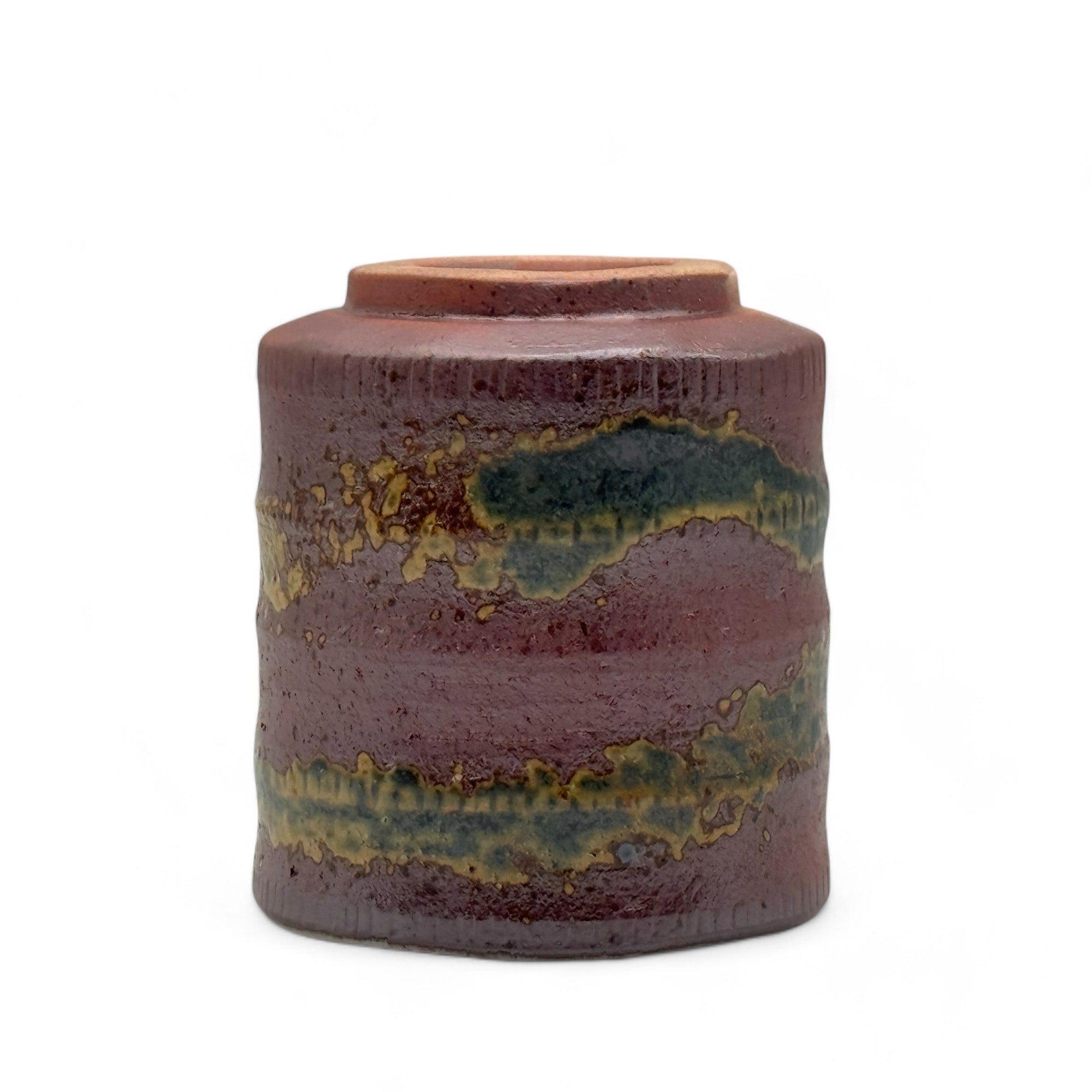 Kiba Brown Mino-yaki Yunomi - Japanese Teacup