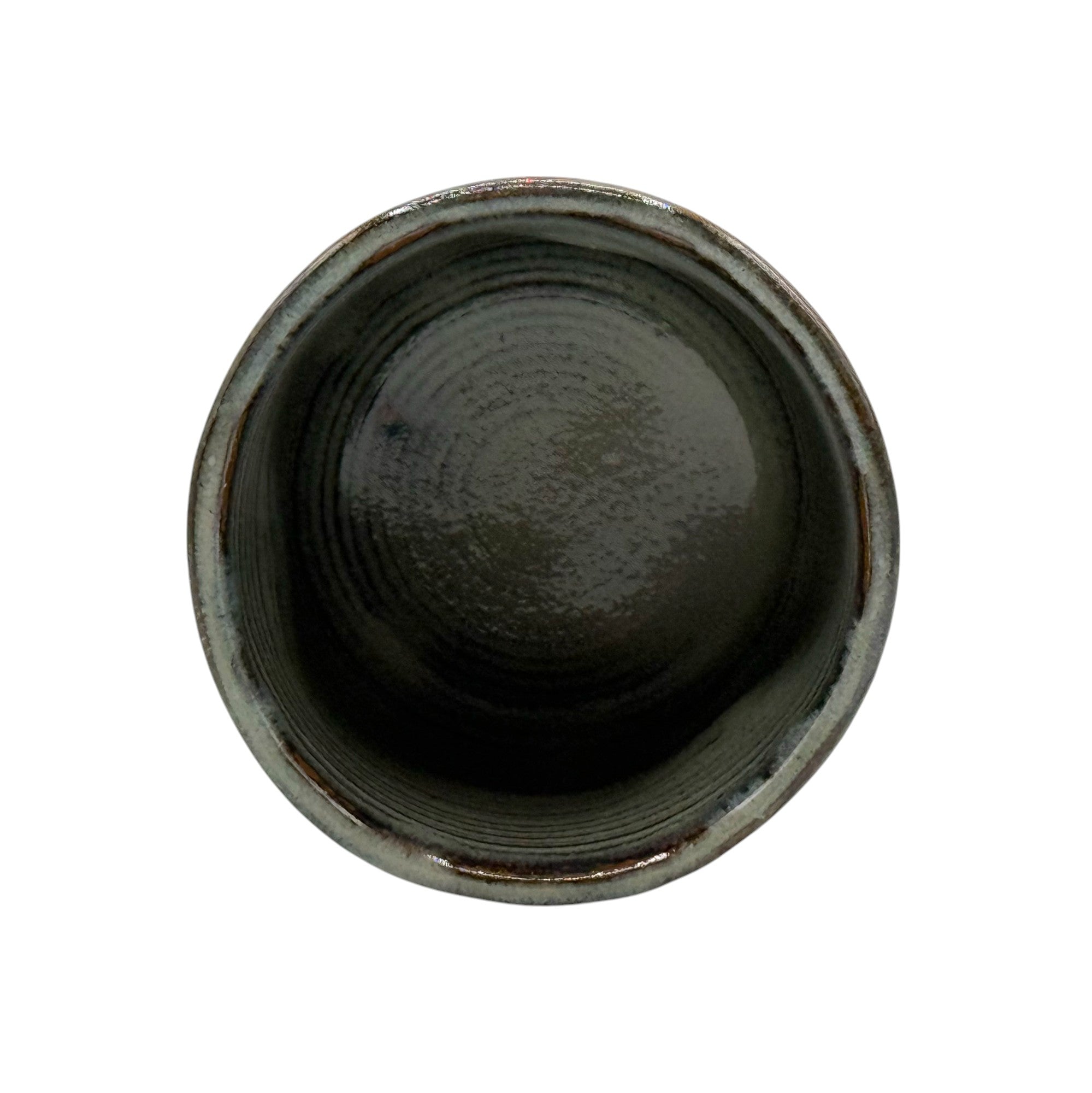 Nunome Nishiki Tokusa Mino-yaki Yunomi - Japanese Teacup