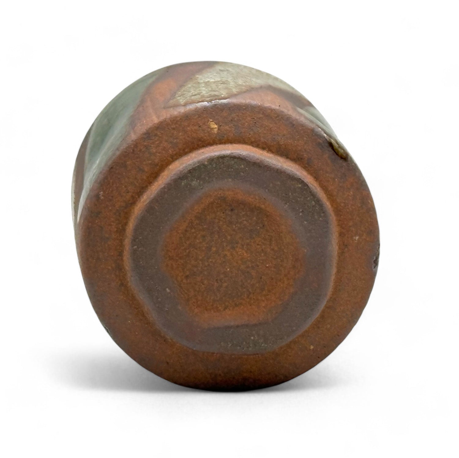 Nunome Nishiki Tokusa Mino-yaki Yunomi - Japanese Teacup