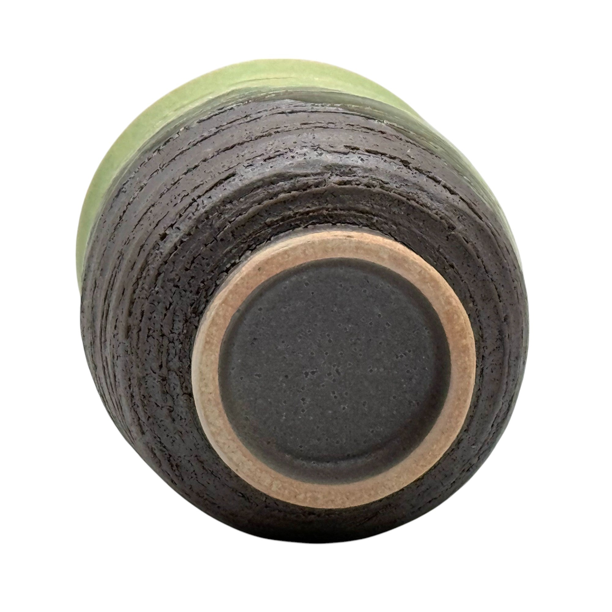 Hangake Hiwa Green Mino-yaki Yunomi - Japanese Teacup