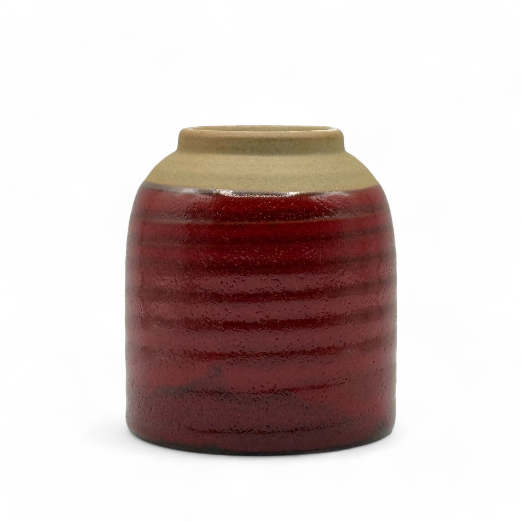 Yuzuki Red Mino-yaki Yunomi - Japanese Teacup