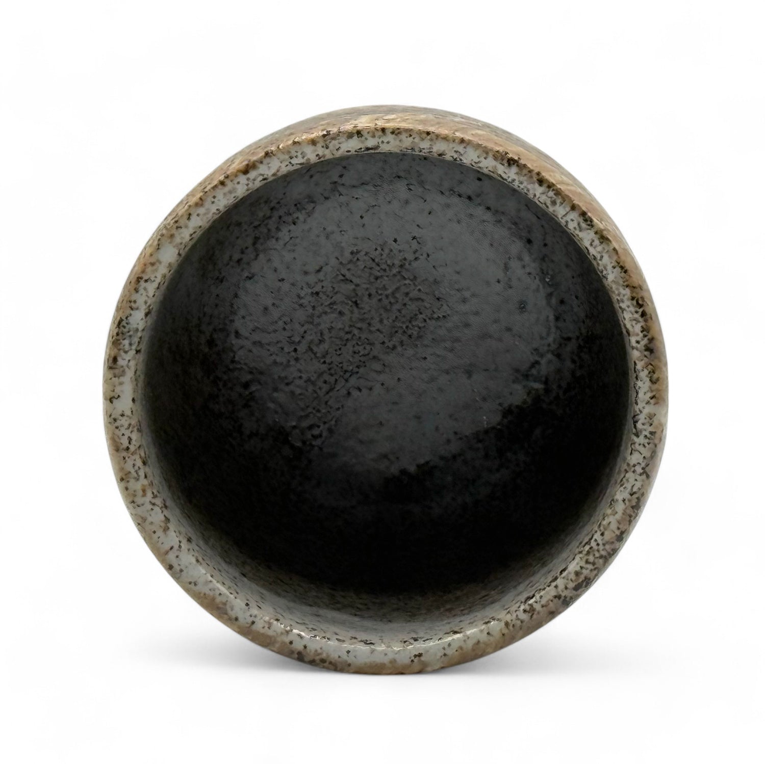 Nami Brown Mino-yaki Yunomi - Japanese Teacup