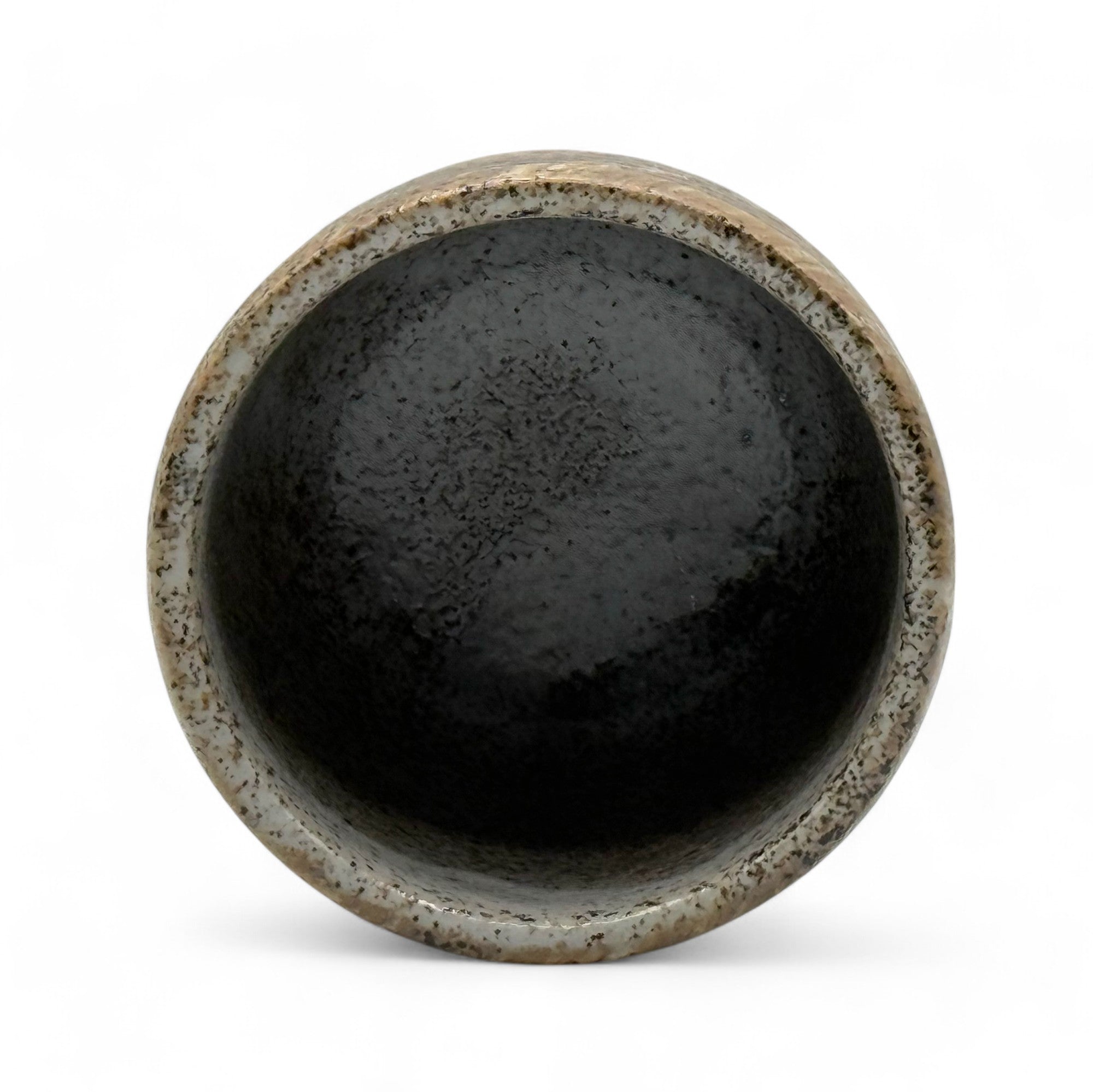 Nami Brown Mino-yaki Yunomi - Japanese Teacup