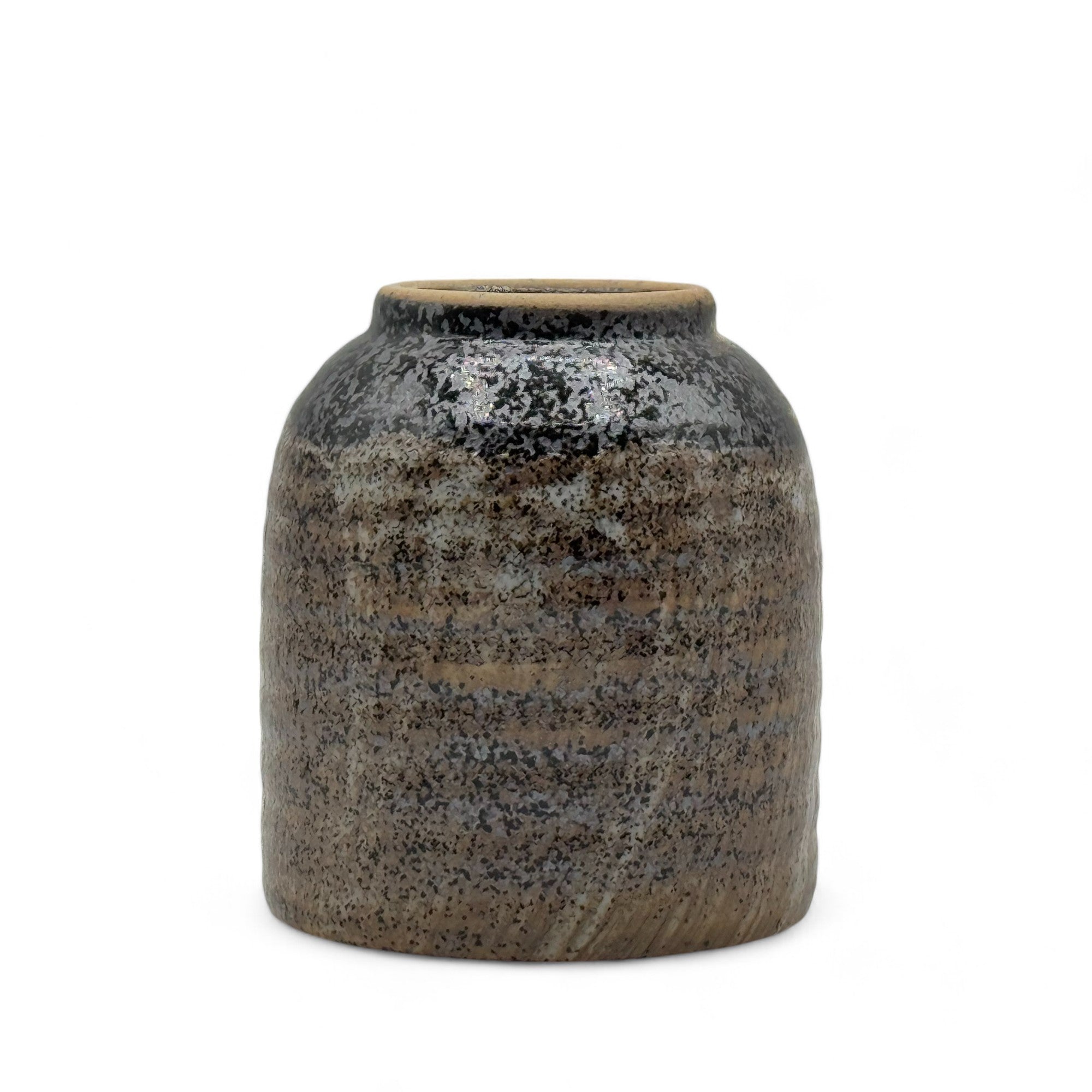 Nami Brown Mino-yaki Yunomi - Japanese Teacup