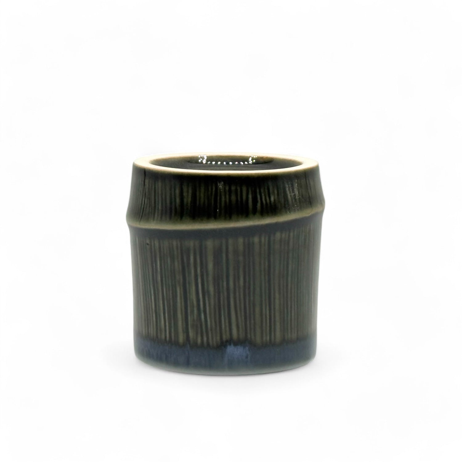 Tenmoku Midnight Blue Mino-yaki Yunomi - Japanese Teacup