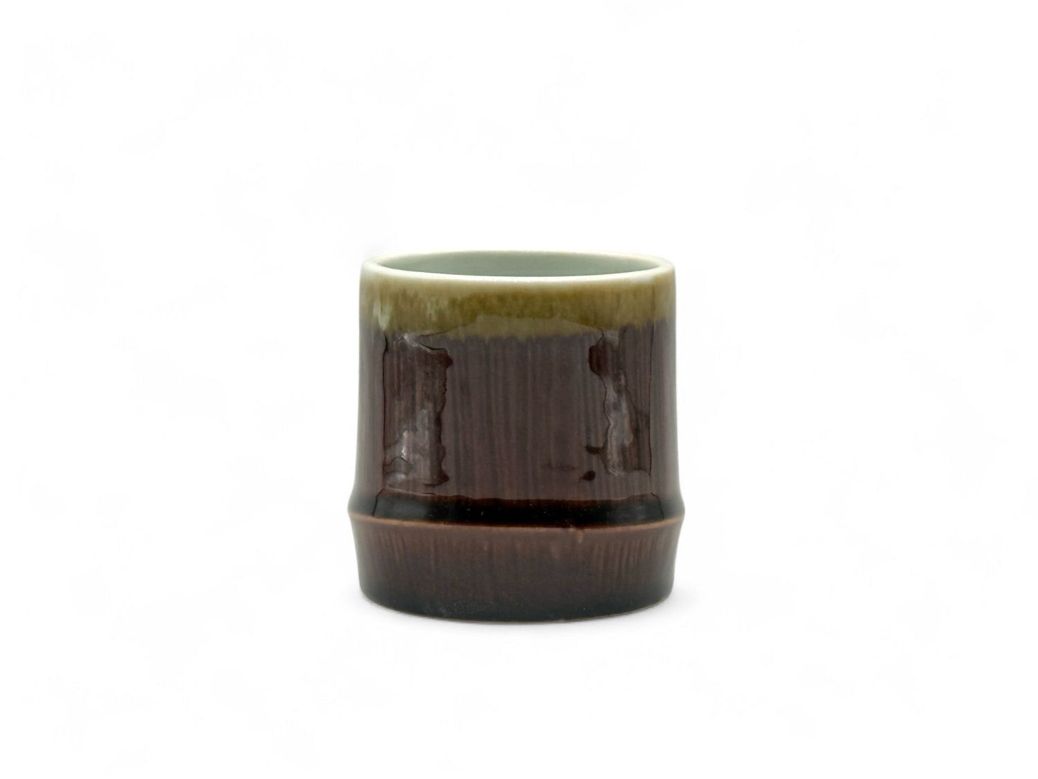 Tenmoku Brown Mino-yaki Yunomi - Japanese Teacup