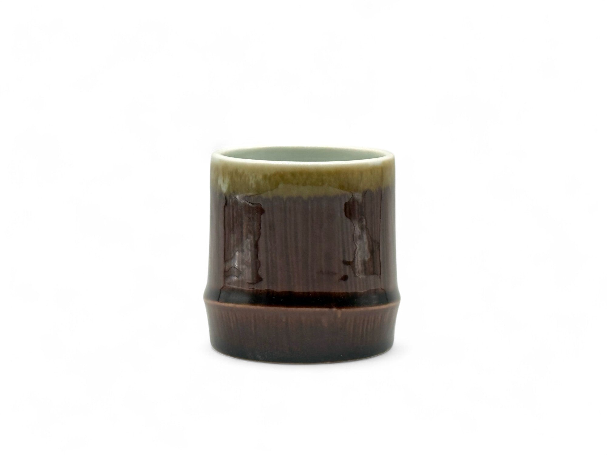 Tenmoku Brown Mino-yaki Yunomi - Japanese Teacup