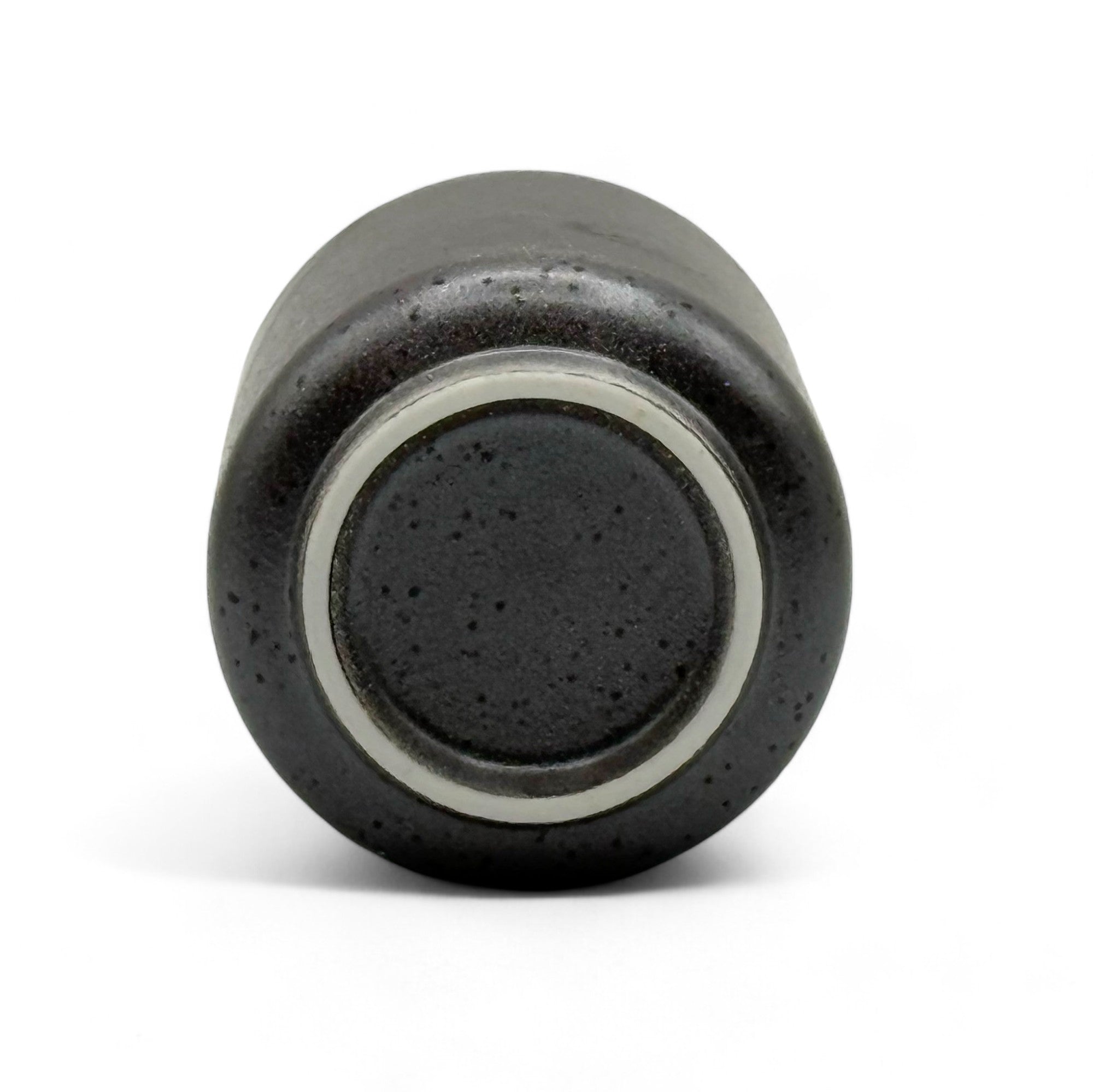 Kimura Black Shigaraki-yaki Yunomi - Japanese Teacup