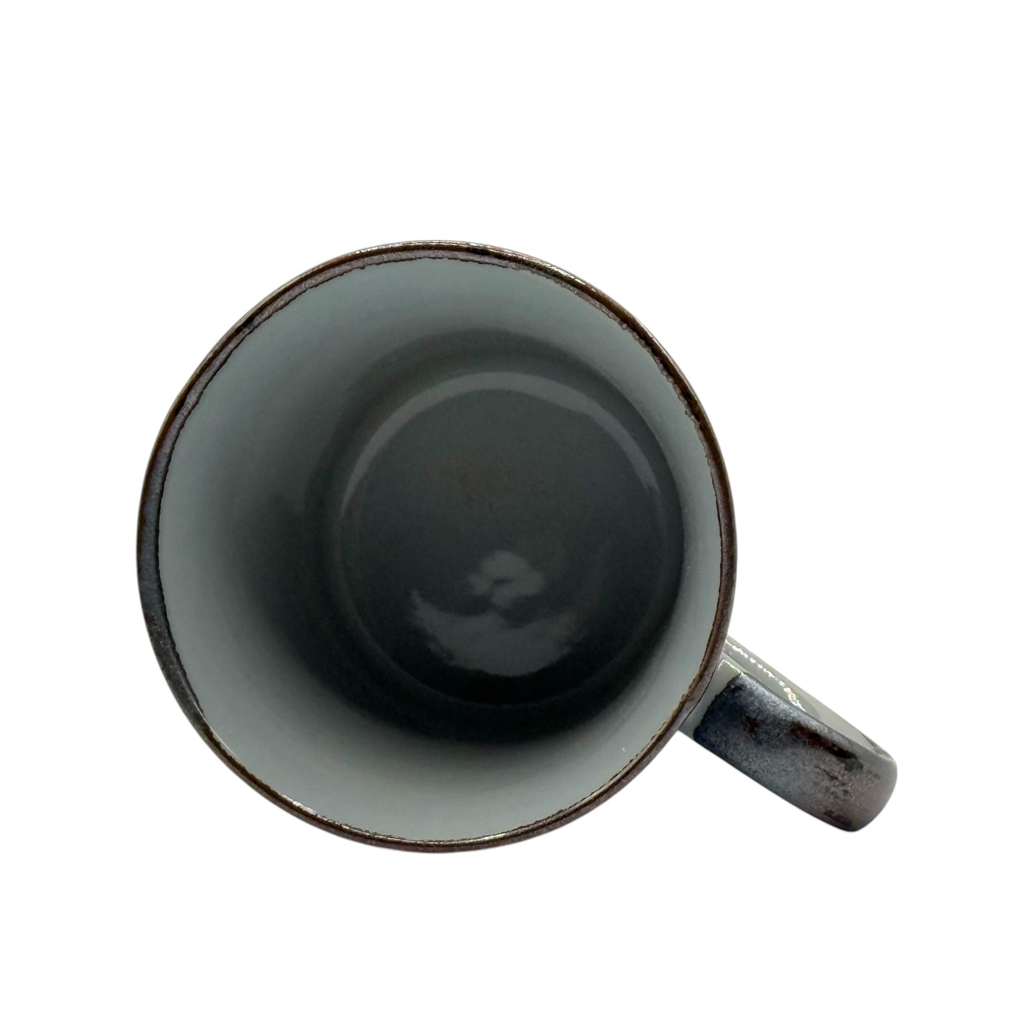 Komon Blue Mino-yaki Mug - Japanese Tea Mug