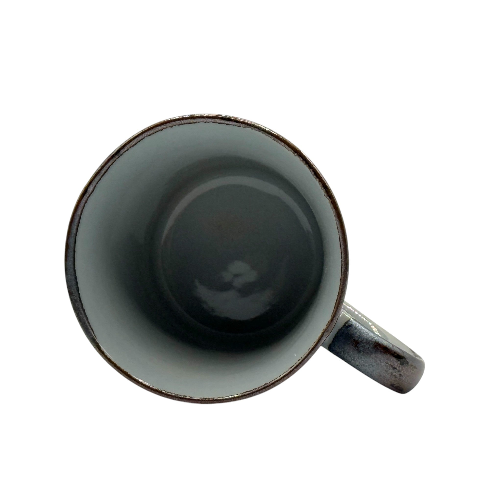 Komon Blue Mino-yaki Mug - Japanese Tea Mug