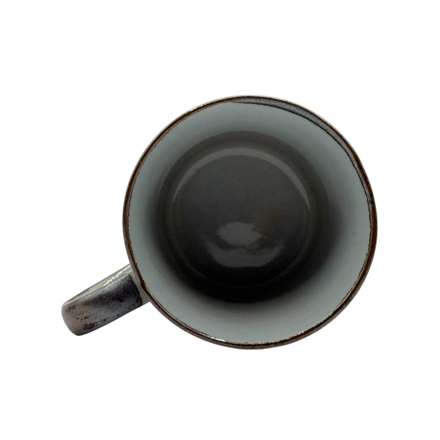 Komon Blue Mino-yaki Mug - Japanese Tea Mug