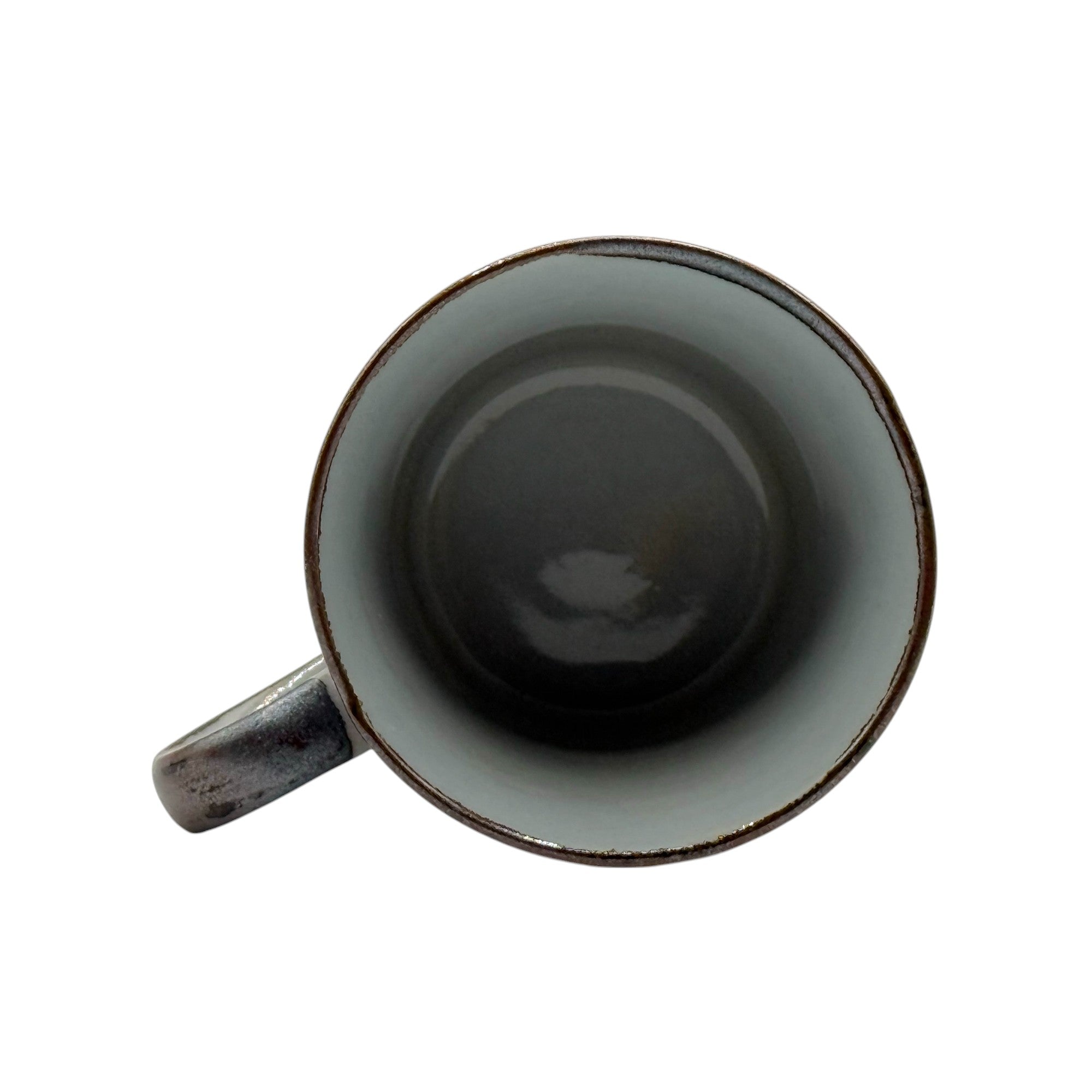 Komon Blue Mino-yaki Mug - Japanese Tea Mug