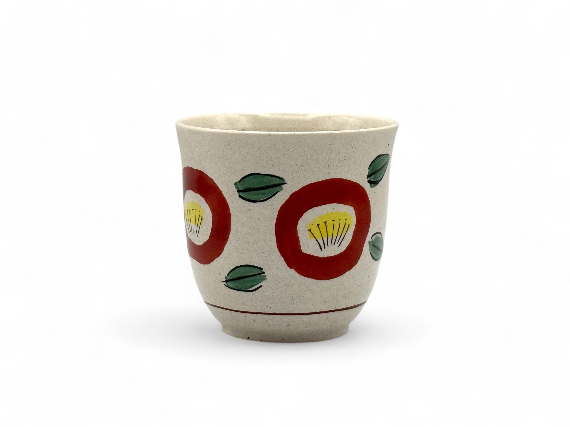 Kane Jin White Mino-yaki Yunomi - Japanese Teacup