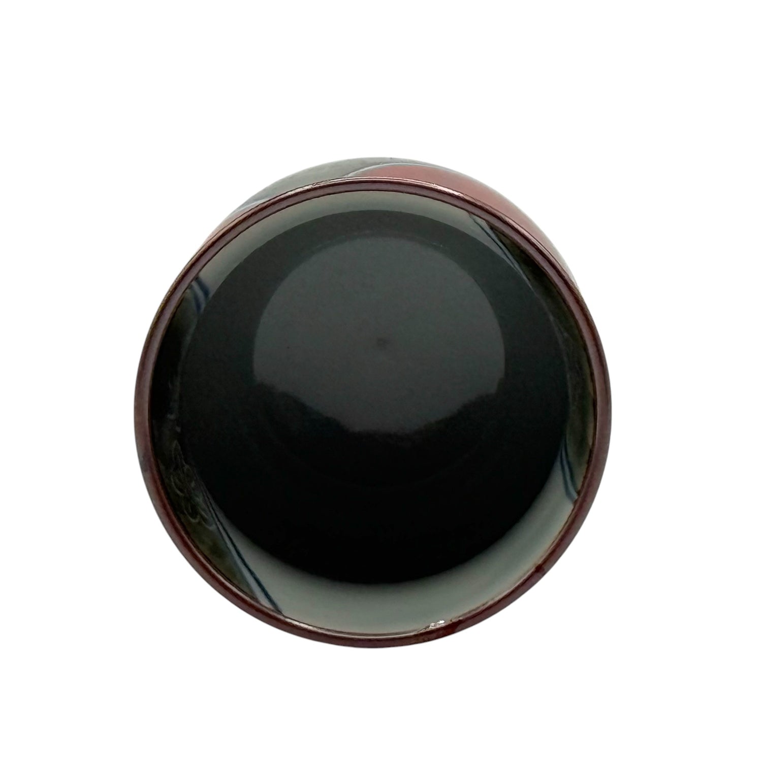 Shiawase Ume Red Hasami-yaki Yunomi - Japanese Teacup