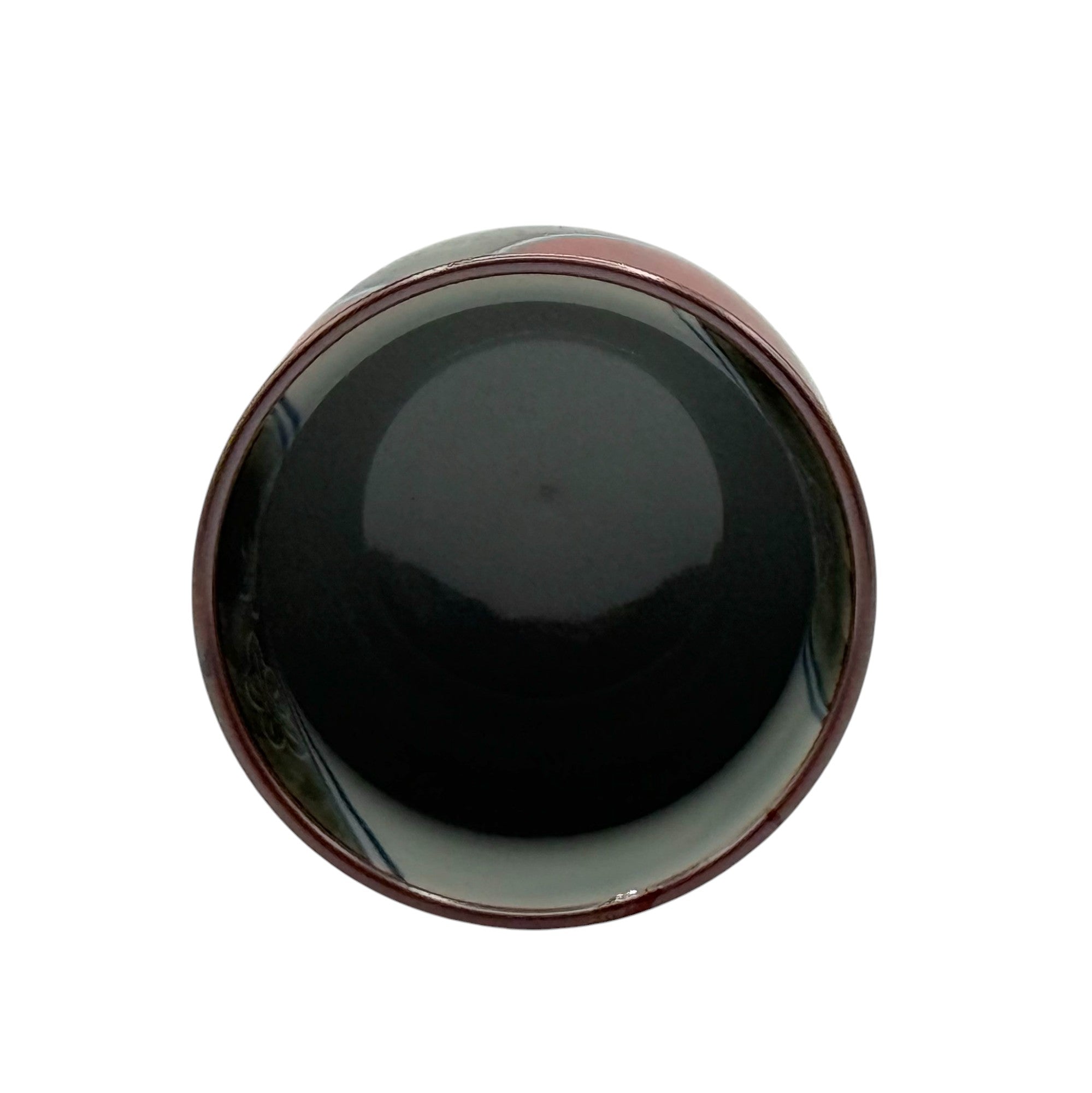 Shiawase Ume Red Hasami-yaki Yunomi - Japanese Teacup