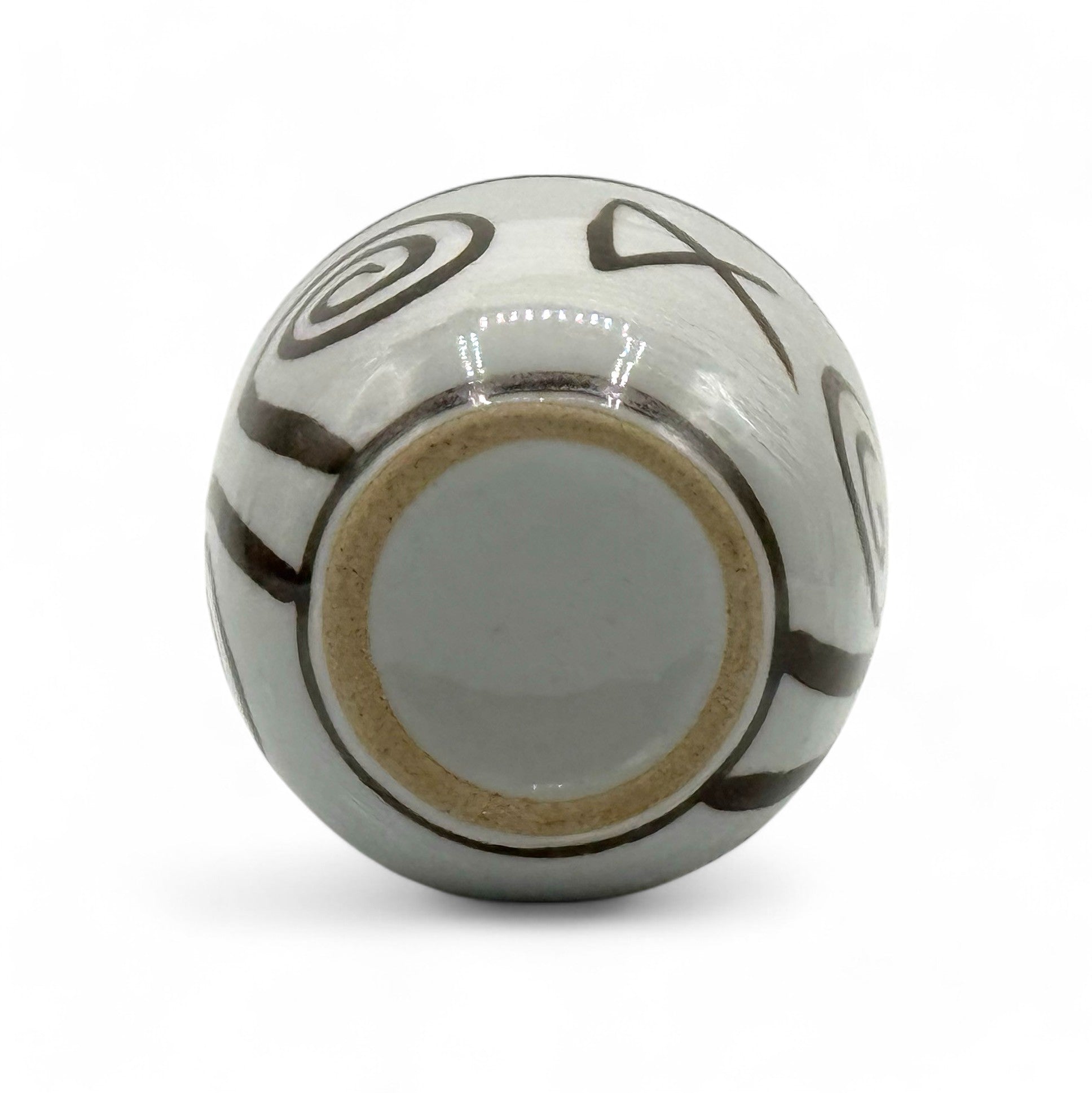 Shirohake Naruto Gray Mino-yaki Yunomi - Japanese Teacup