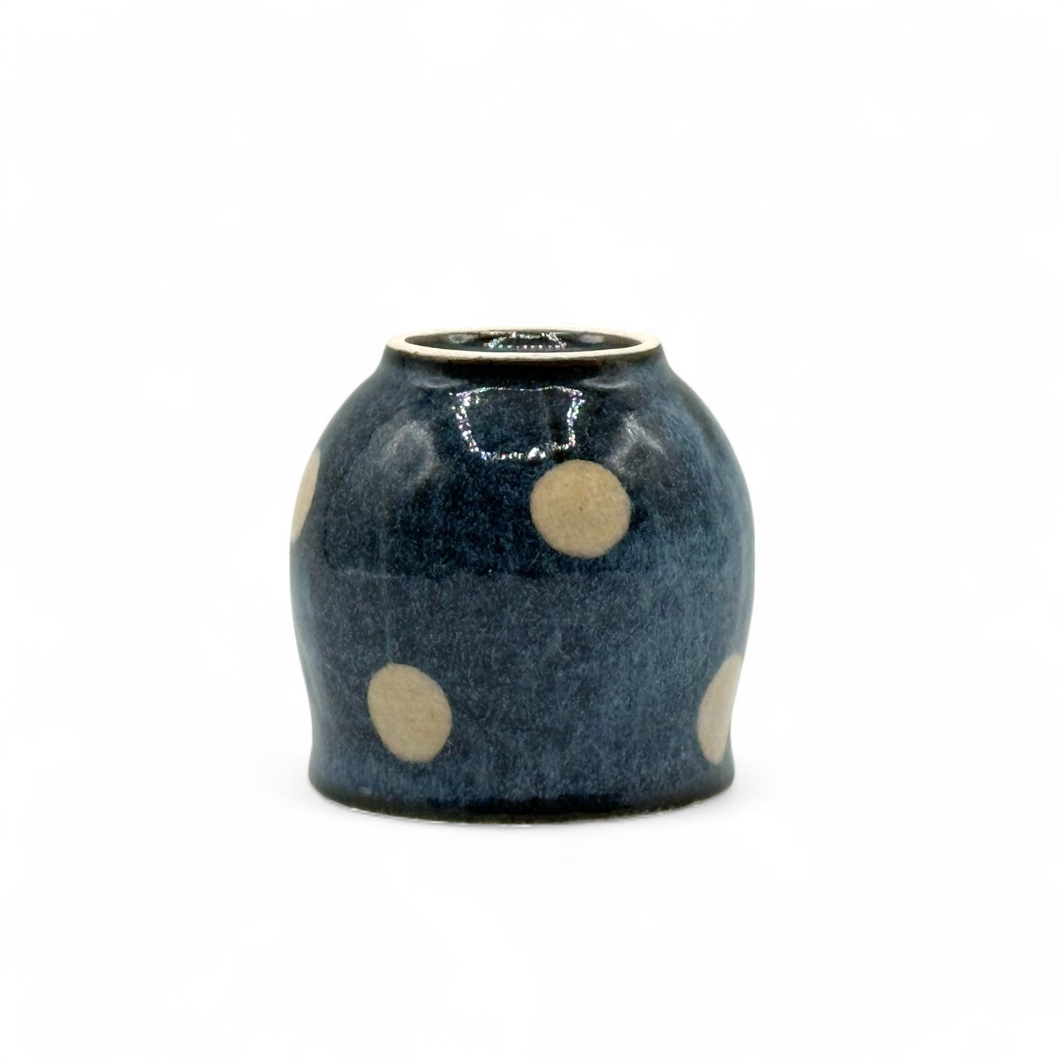 Fuji Blue Mino-yaki Yunomi - Japanese Teacup