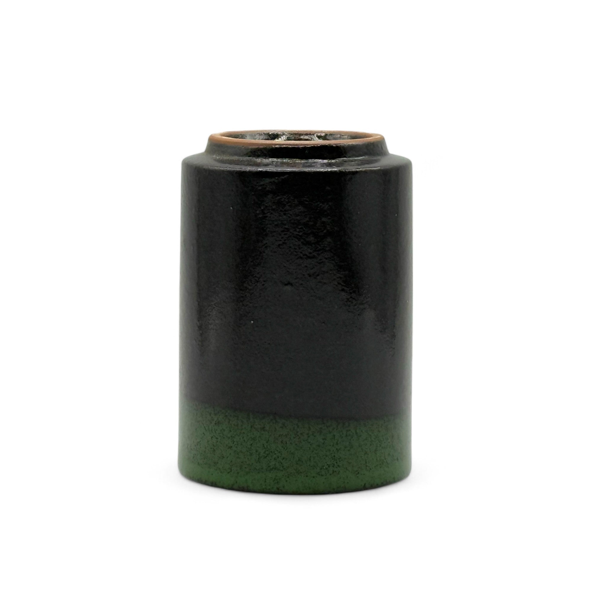 Tsuchi Mono Black Mino-yaki Yunomi - Japanese Teacup
