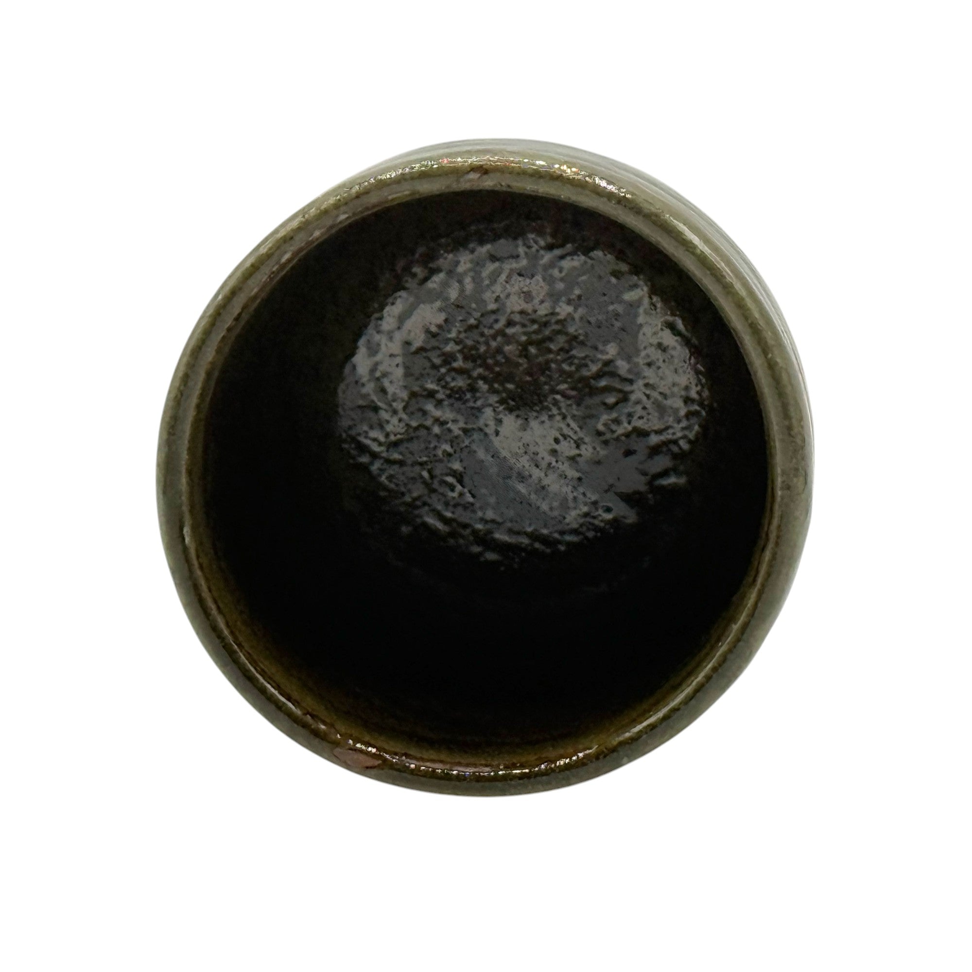 Tataki Green Mino-yaki Yunomi - Japanese Teacup