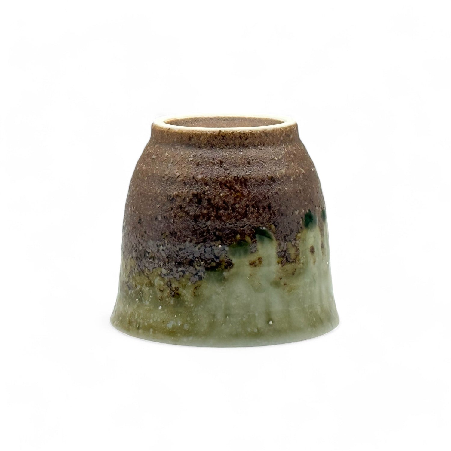 Bifu Sand Brown Mino-yaki Yunomi - Japanese Teacup