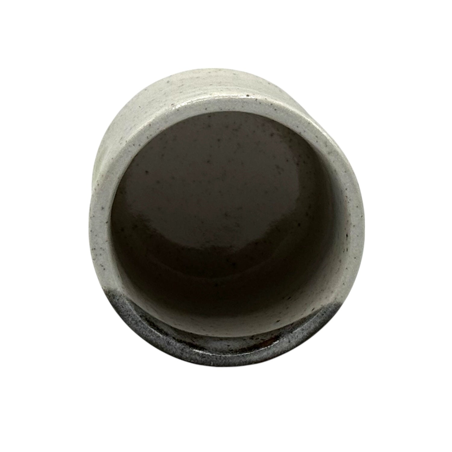 Hana Usagi Rabbit Gray Kutani-yaki Yunomi - Japanese Teacup