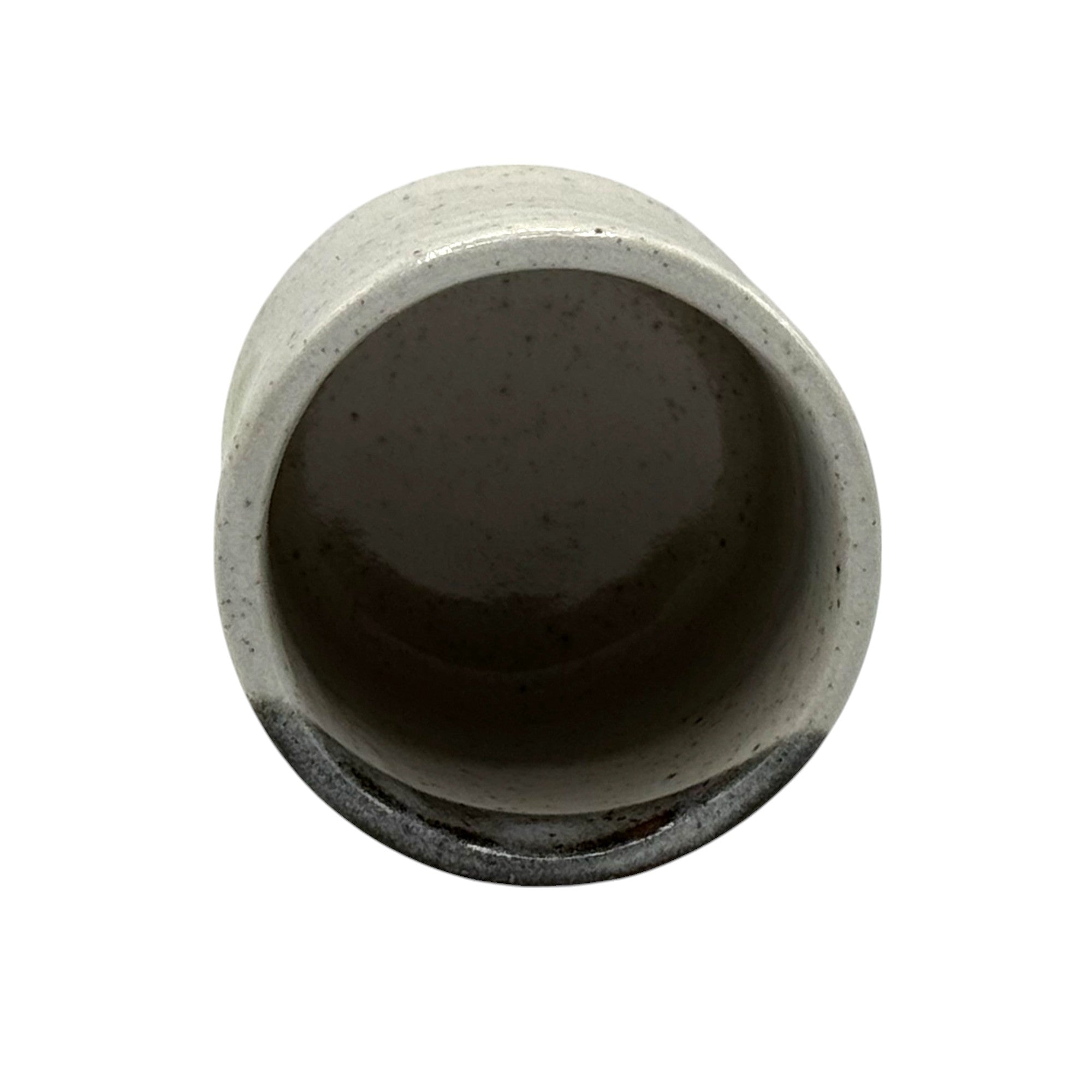 Hana Usagi Rabbit Gray Kutani-yaki Yunomi - Japanese Teacup