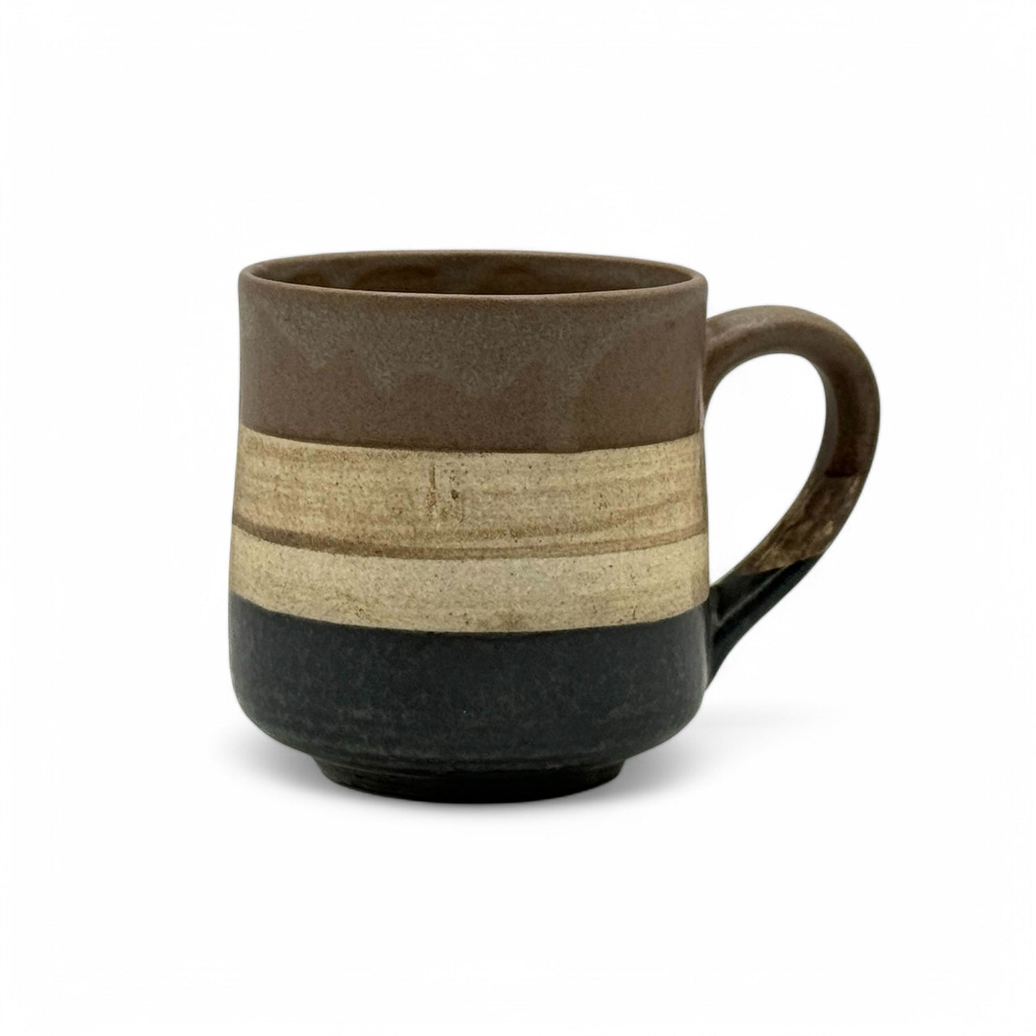 Sephia Brown Mino-yaki Mug by Shinko Kiln - Japanese Tea Mug