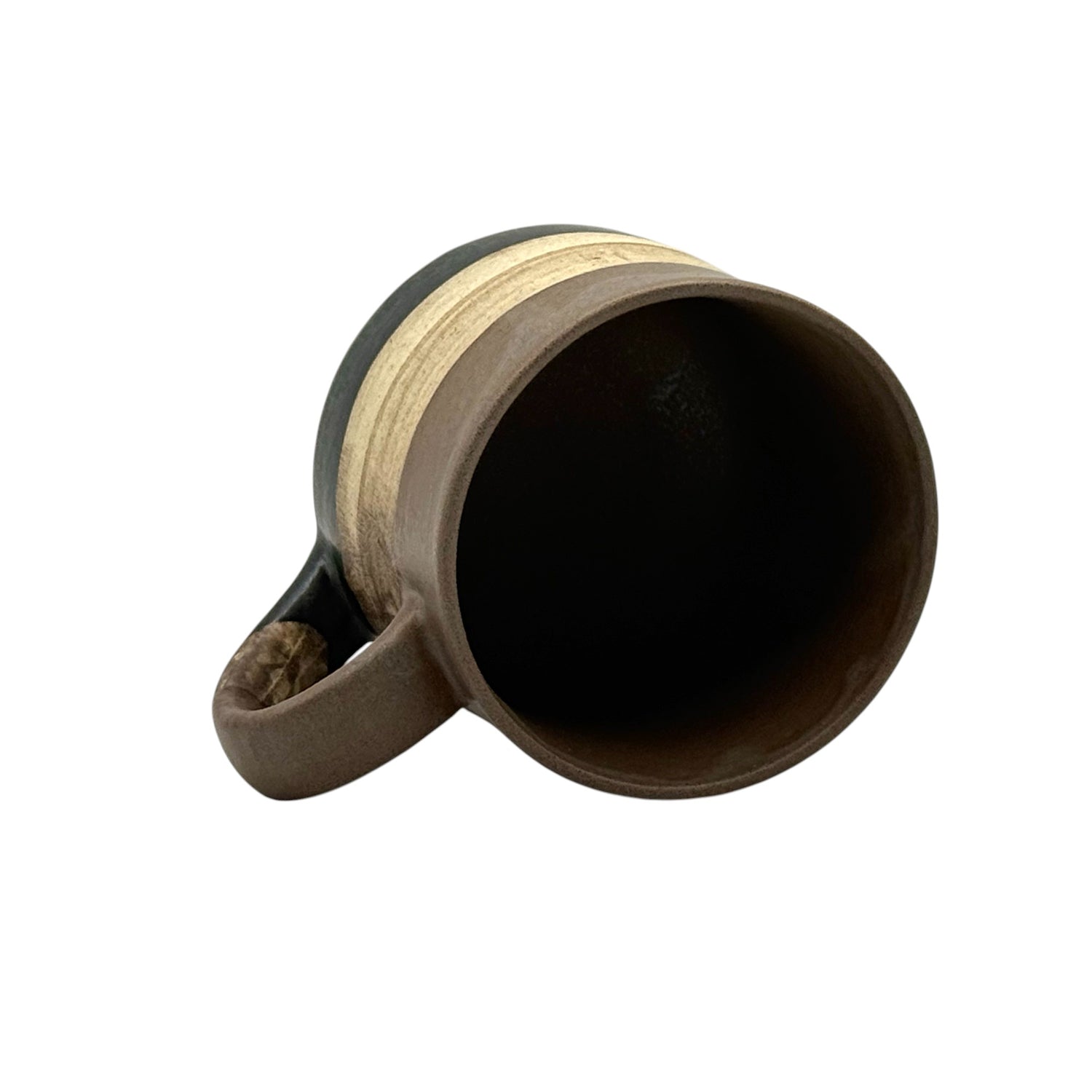 Sephia Brown Mino-yaki Mug by Shinko Kiln - Japanese Tea Mug