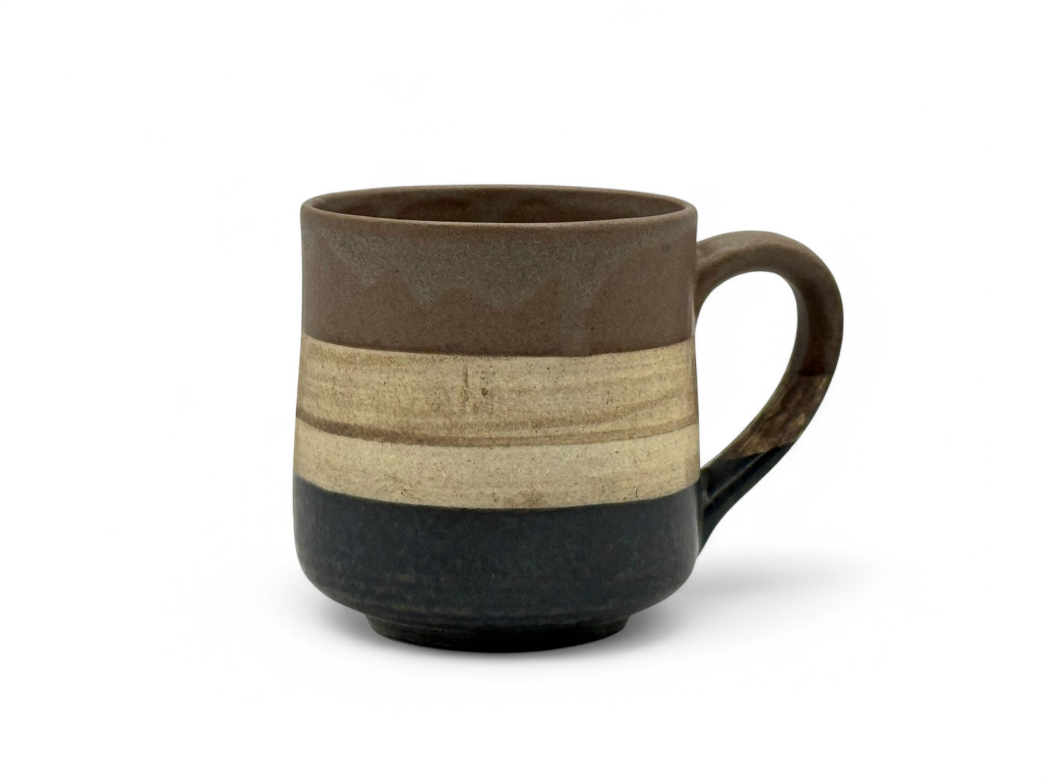 Sephia Brown Mino-yaki Mug by Shinko Kiln - Japanese Tea Mug