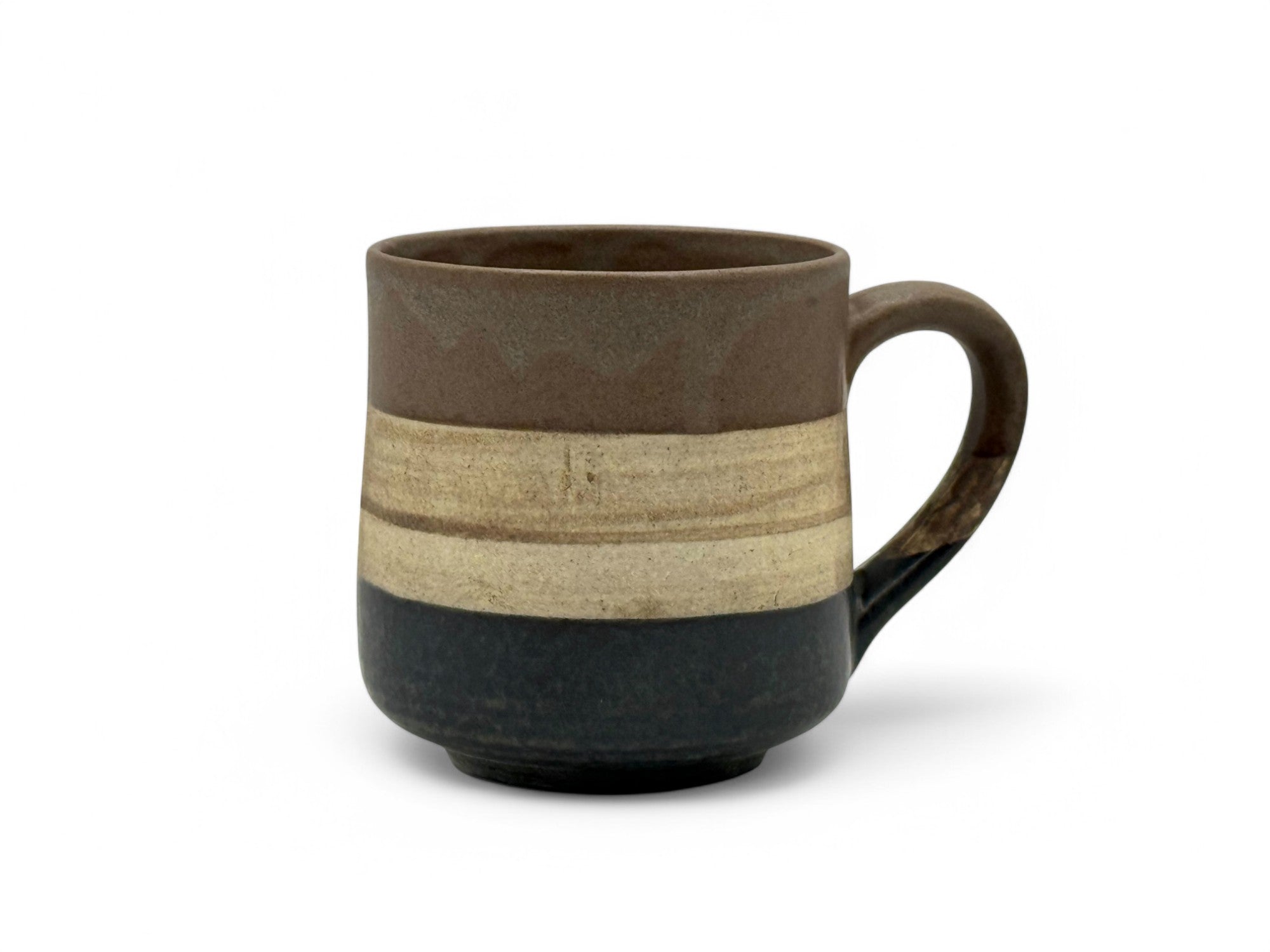 Sephia Brown Mino-yaki Mug by Shinko Kiln - Japanese Tea Mug