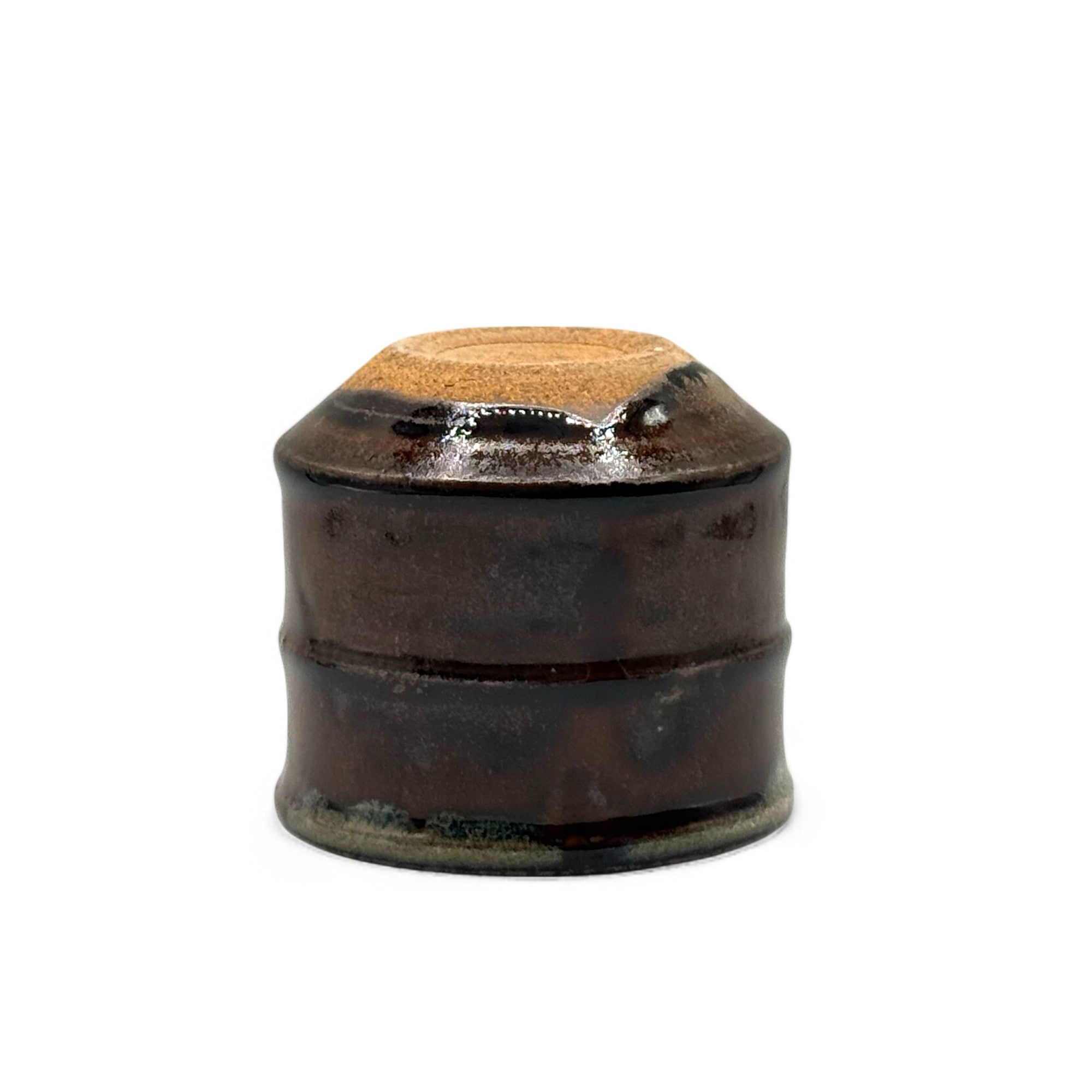 Karatsu Setsume Brown Mino-yaki Yunomi - Japanese Teacup