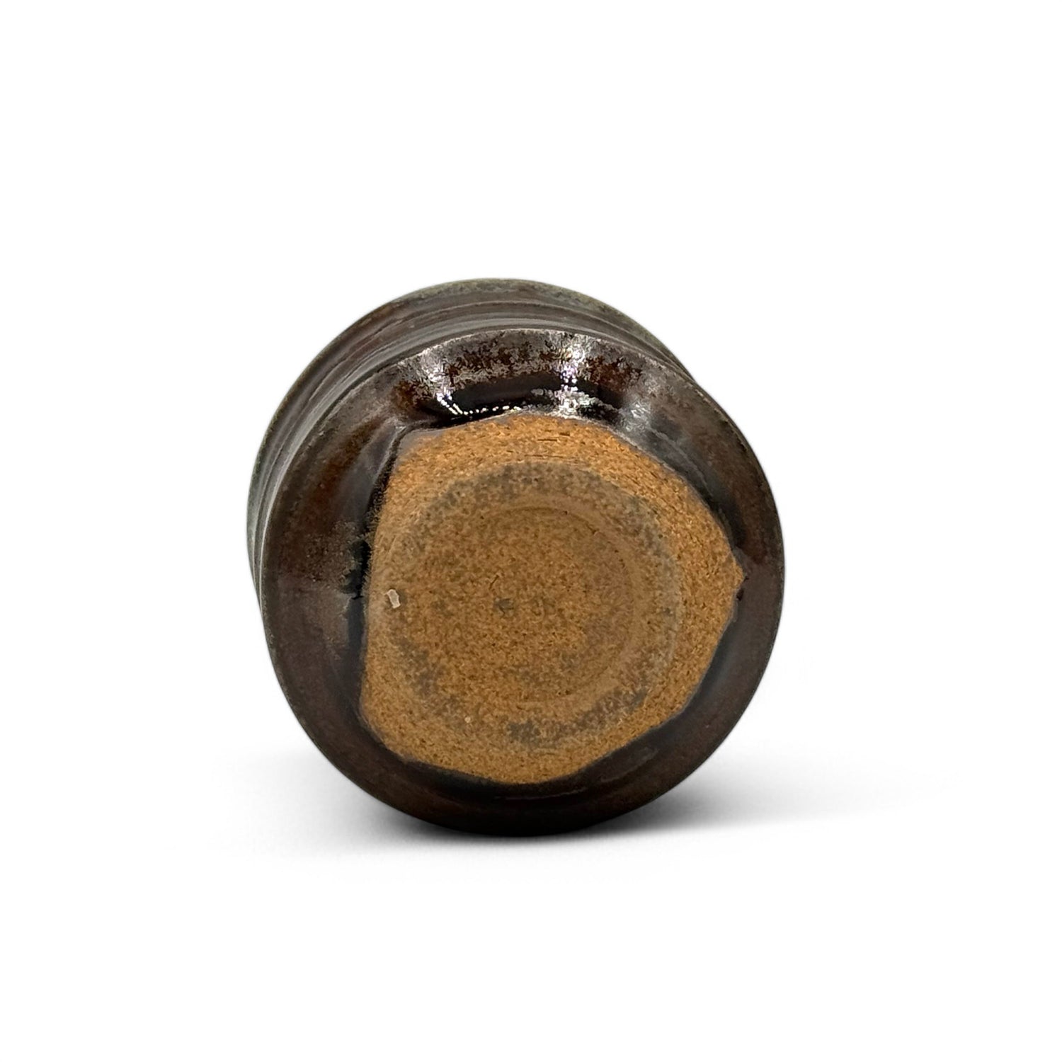 Karatsu Setsume Brown Mino-yaki Yunomi - Japanese Teacup