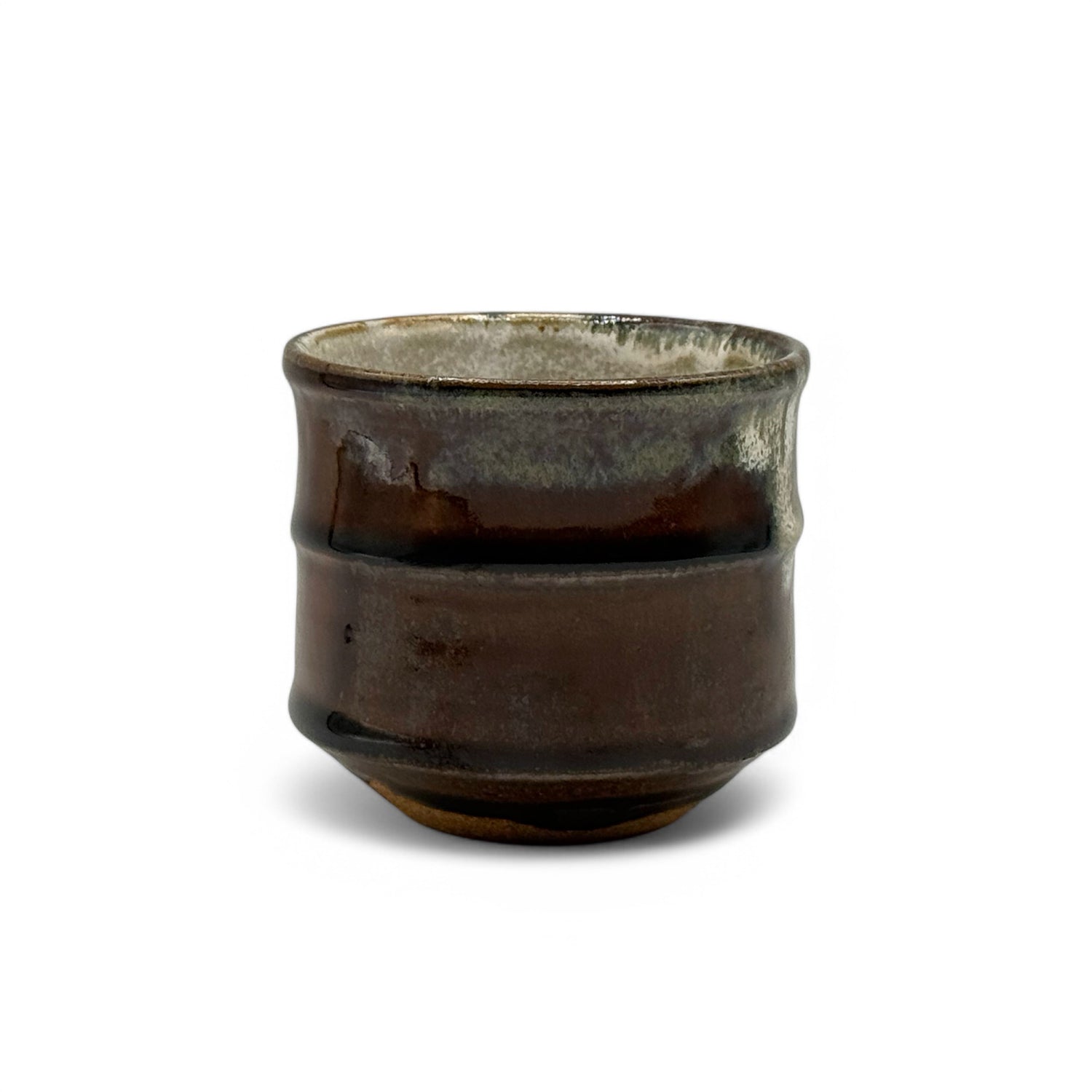 Karatsu Setsume Brown Mino-yaki Yunomi - Japanese Teacup