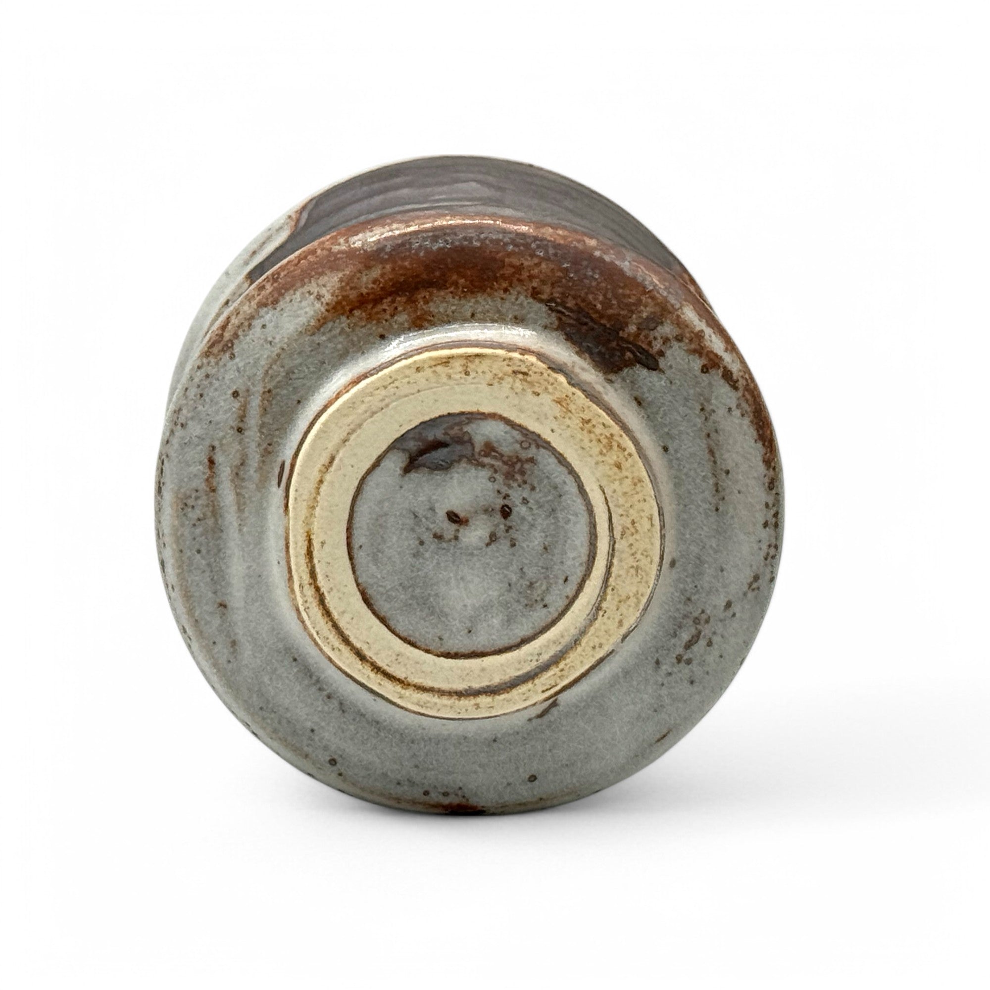 Nezumi Shino Gray Oversized Mino-yaki Yunomi - Japanese Teacup