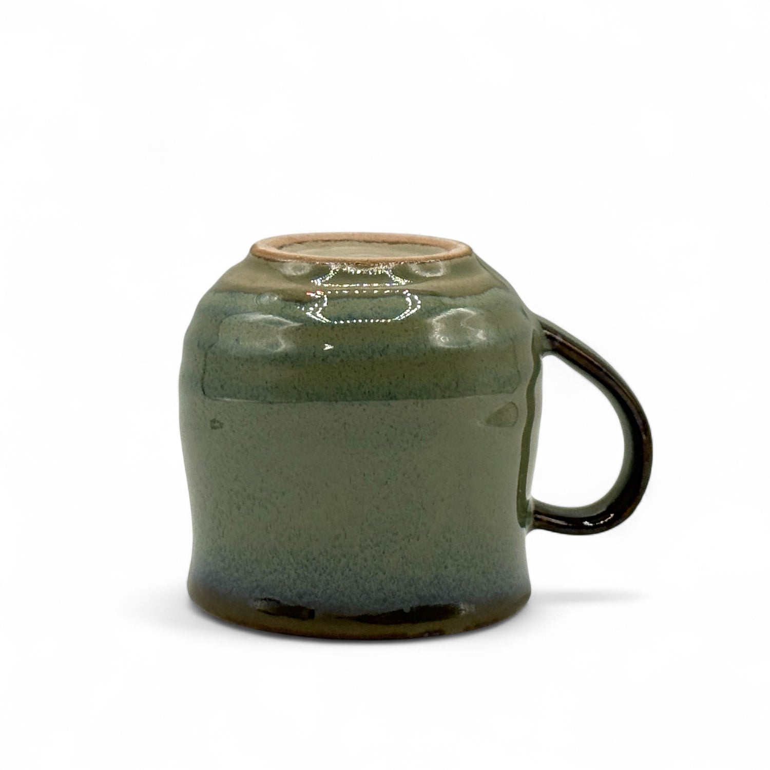 Ume Plum Blue Mino-yaki Mug - Japanese Tea Mug