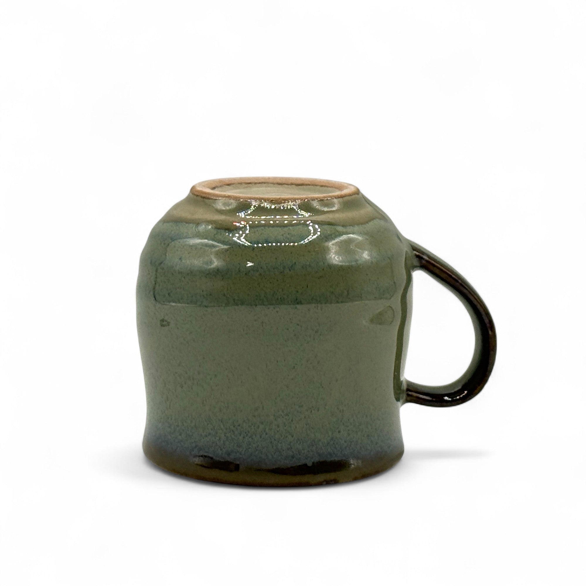 Ume Plum Blue Mino-yaki Mug - Japanese Tea Mug