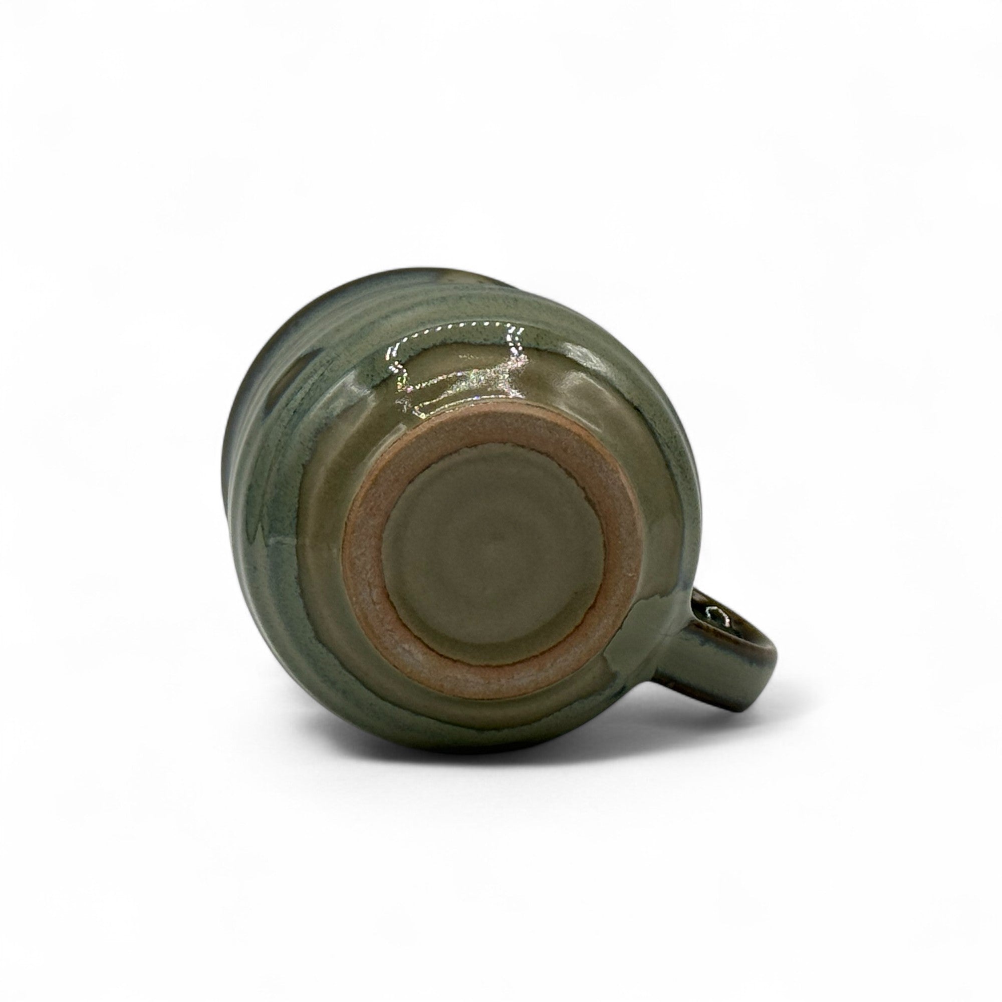 Ume Plum Blue Mino-yaki Mug - Japanese Tea Mug