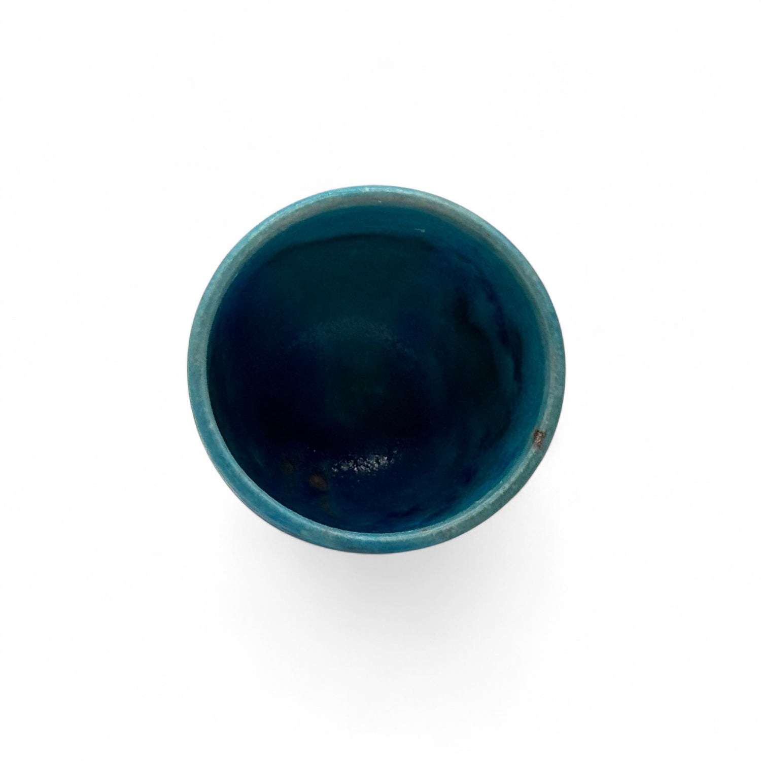 Tsuyukusa Blue Shigaraki-yaki Yunomi - Japanese Teacup