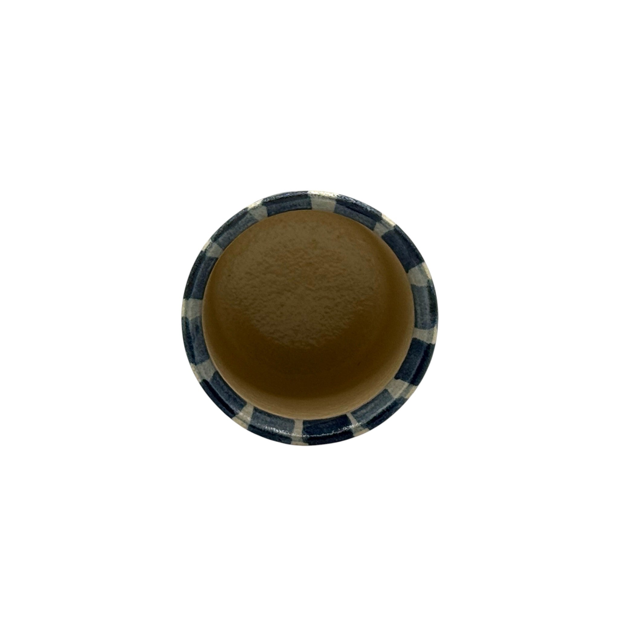 Aojukusa Blue Mino-yaki Yunomi - Japanese Teacup