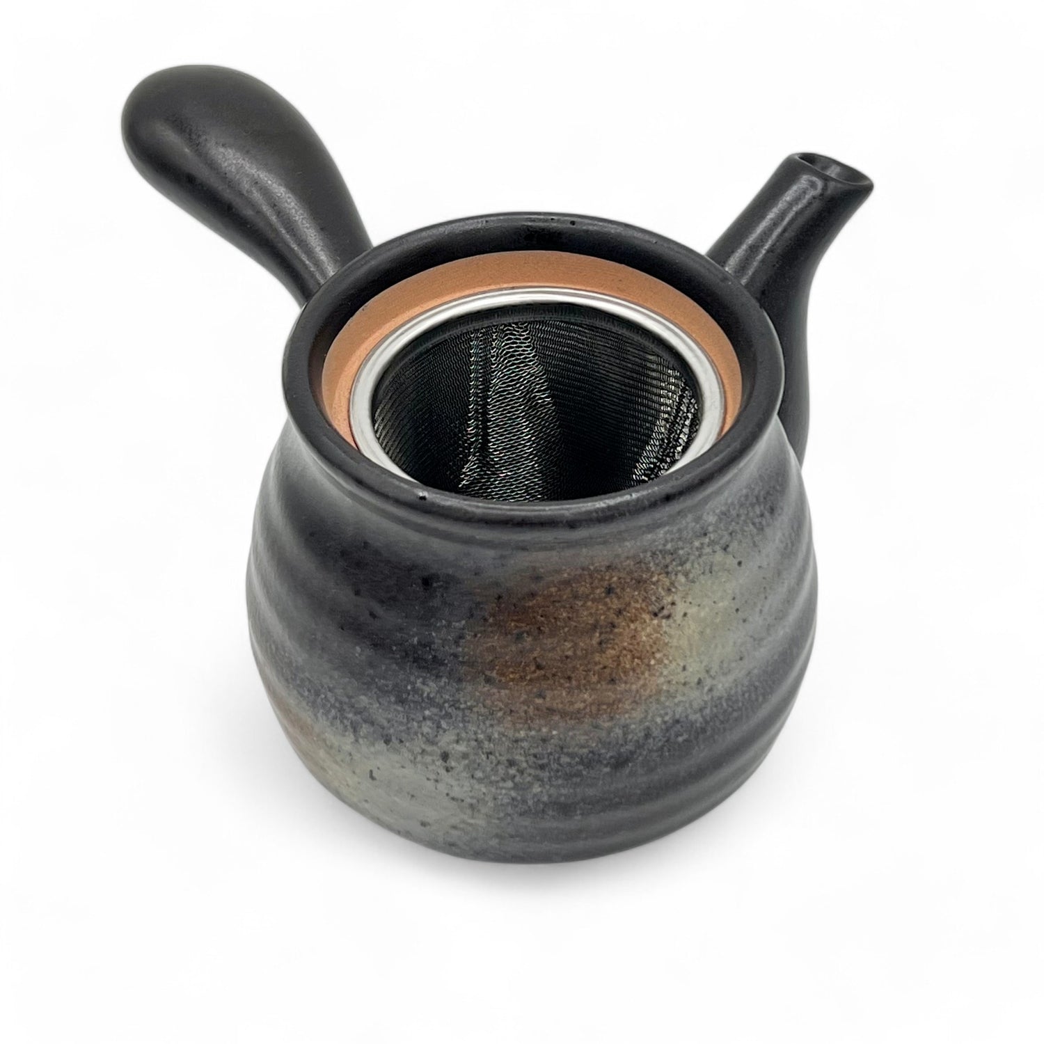 Kuro Bizen Black Tokoname-yaki Kyusu - Japanese Teapot