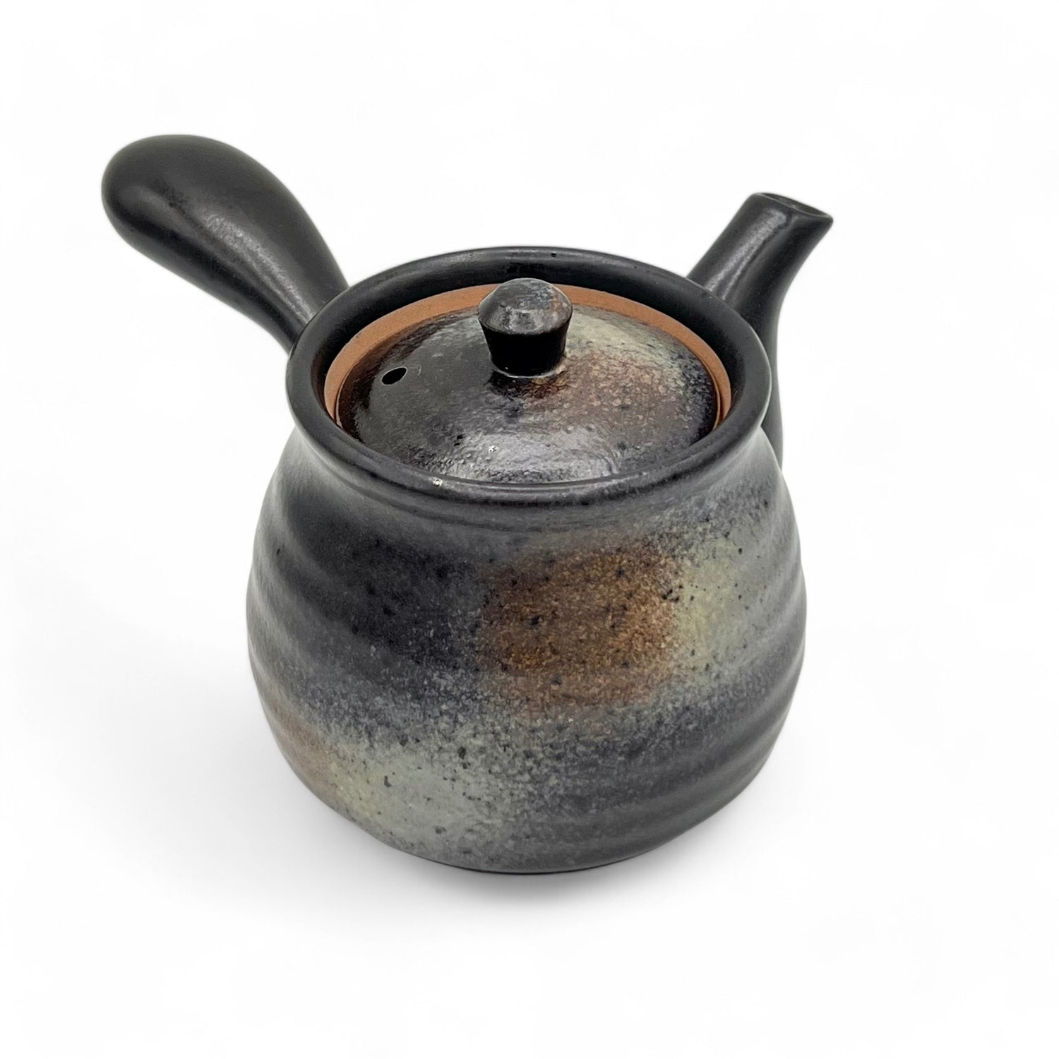 Kuro Bizen Black Tokoname-yaki Kyusu - Japanese Teapot