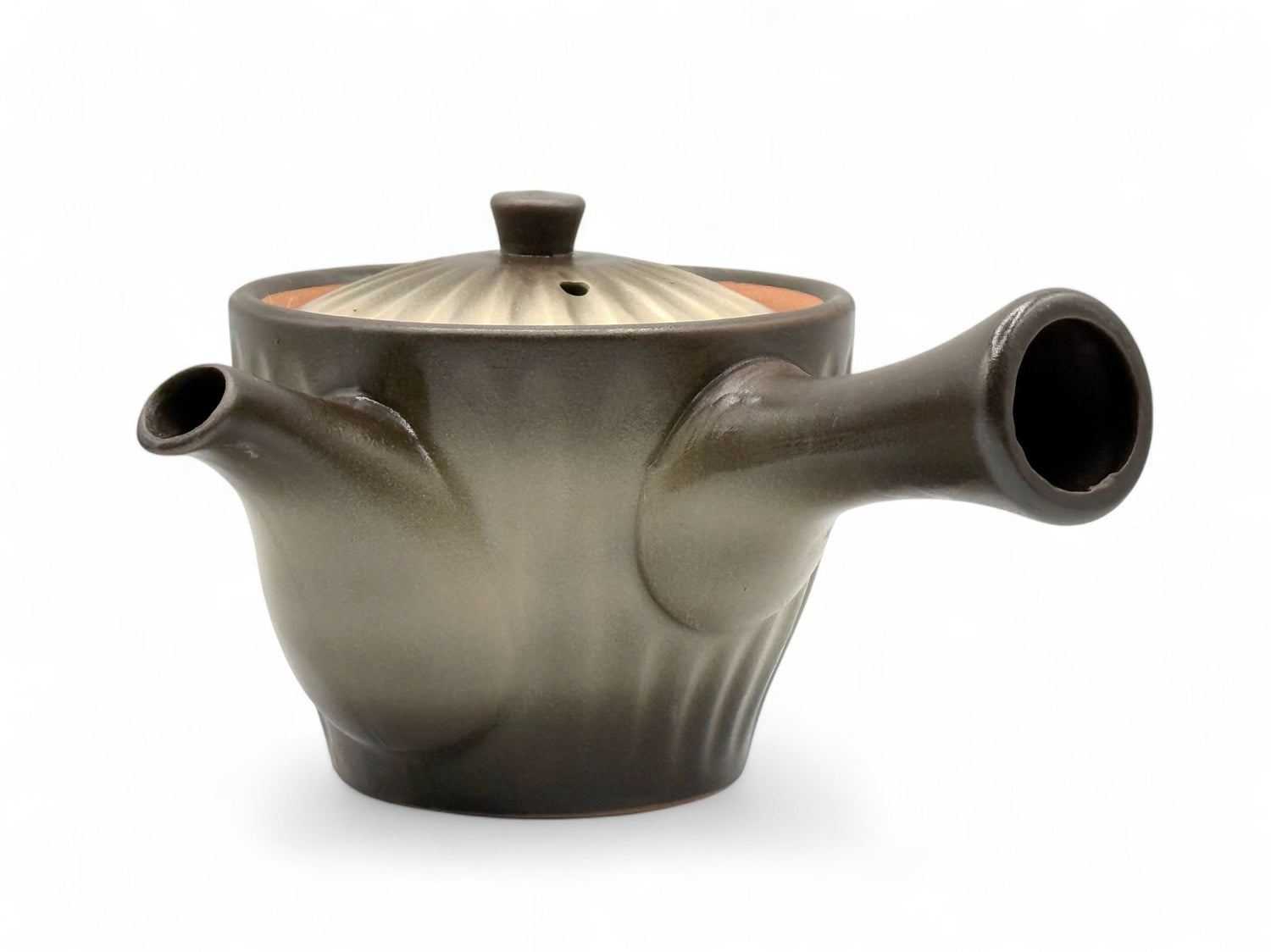 Kinsai Ibushi Brown Tokoname-yaki Kyusu - Japanese Teapot
