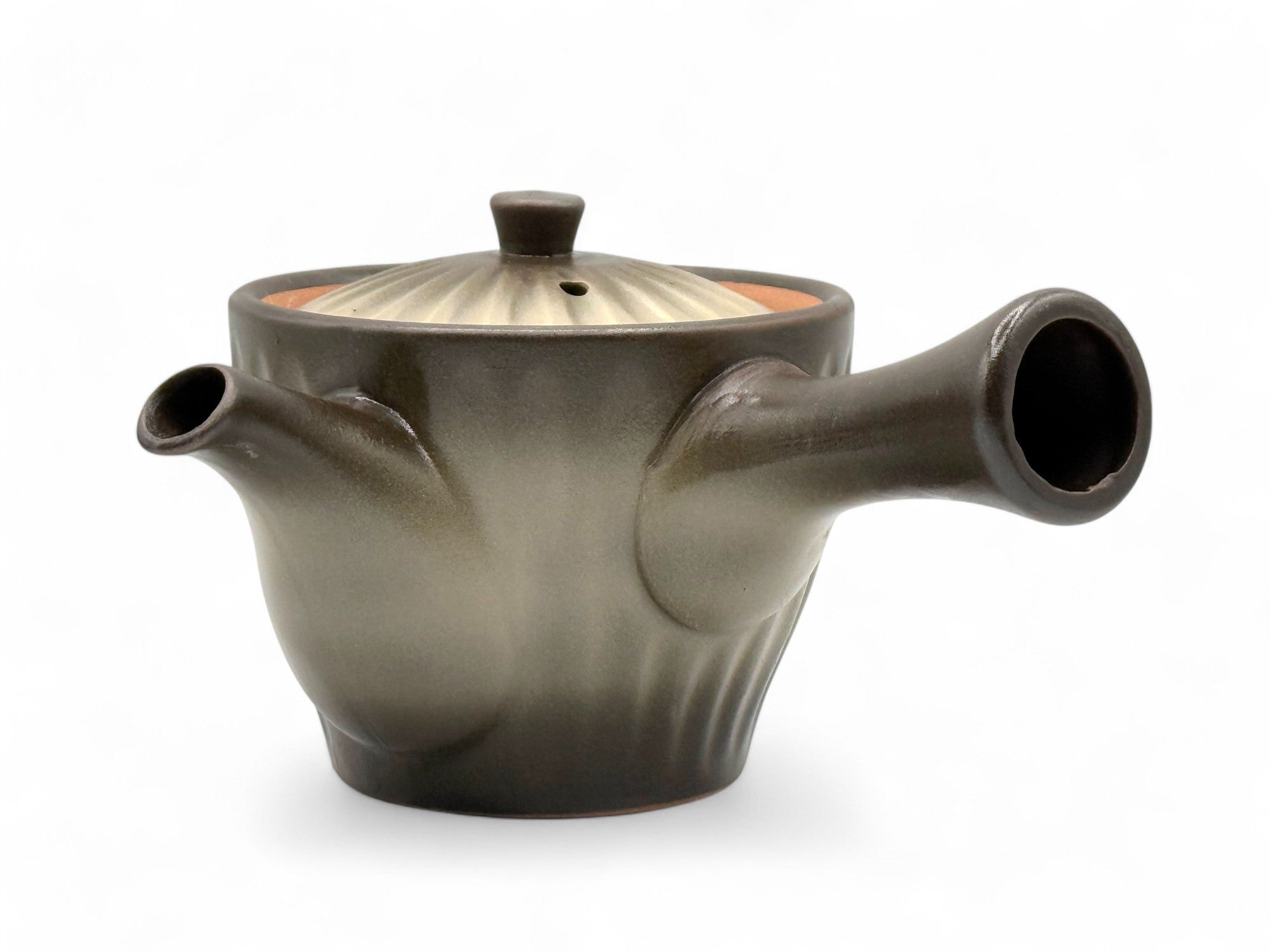 Kinsai Ibushi Brown Tokoname-yaki Kyusu - Japanese Teapot
