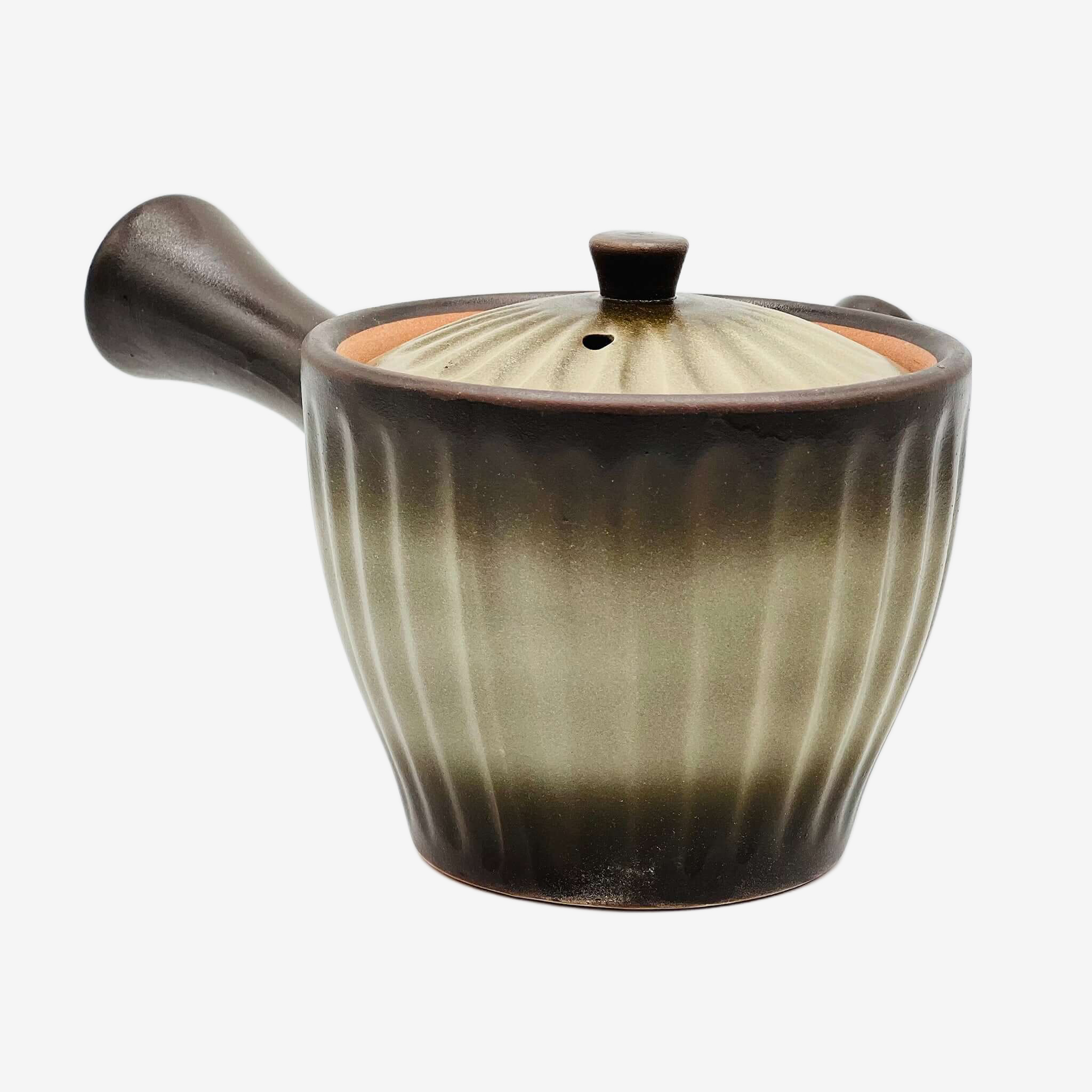 Kinsai Ibushi Brown Kyusu - Japanese Teapot Teaware Inoue Tea