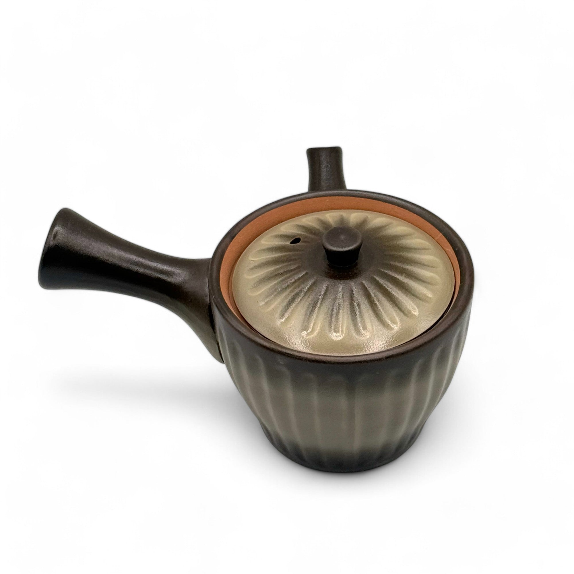 Kinsai Ibushi Brown Tokoname-yaki Kyusu - Japanese Teapot