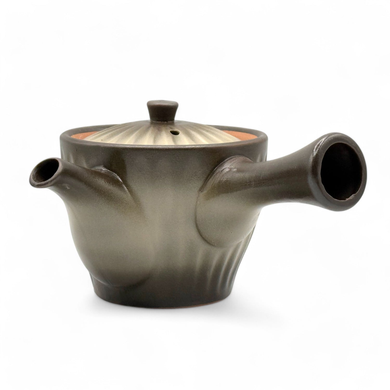 Kinsai Ibushi Brown Tokoname-yaki Kyusu - Japanese Teapot