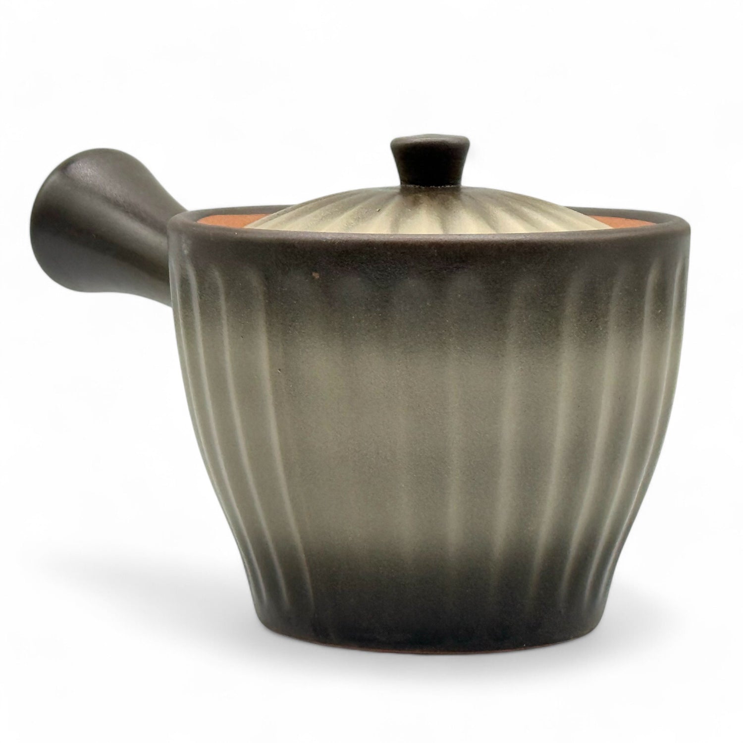 Kinsai Ibushi Brown Tokoname-yaki Kyusu - Japanese Teapot