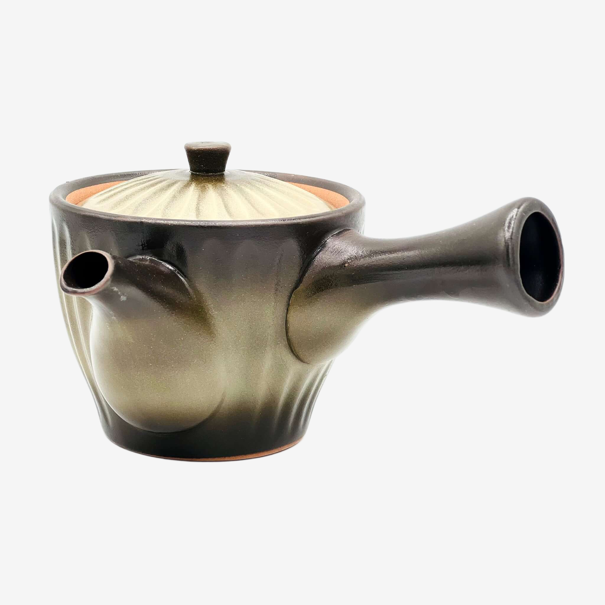 Kinsai Ibushi Brown Kyusu - Japanese Teapot Teaware Inoue Tea
