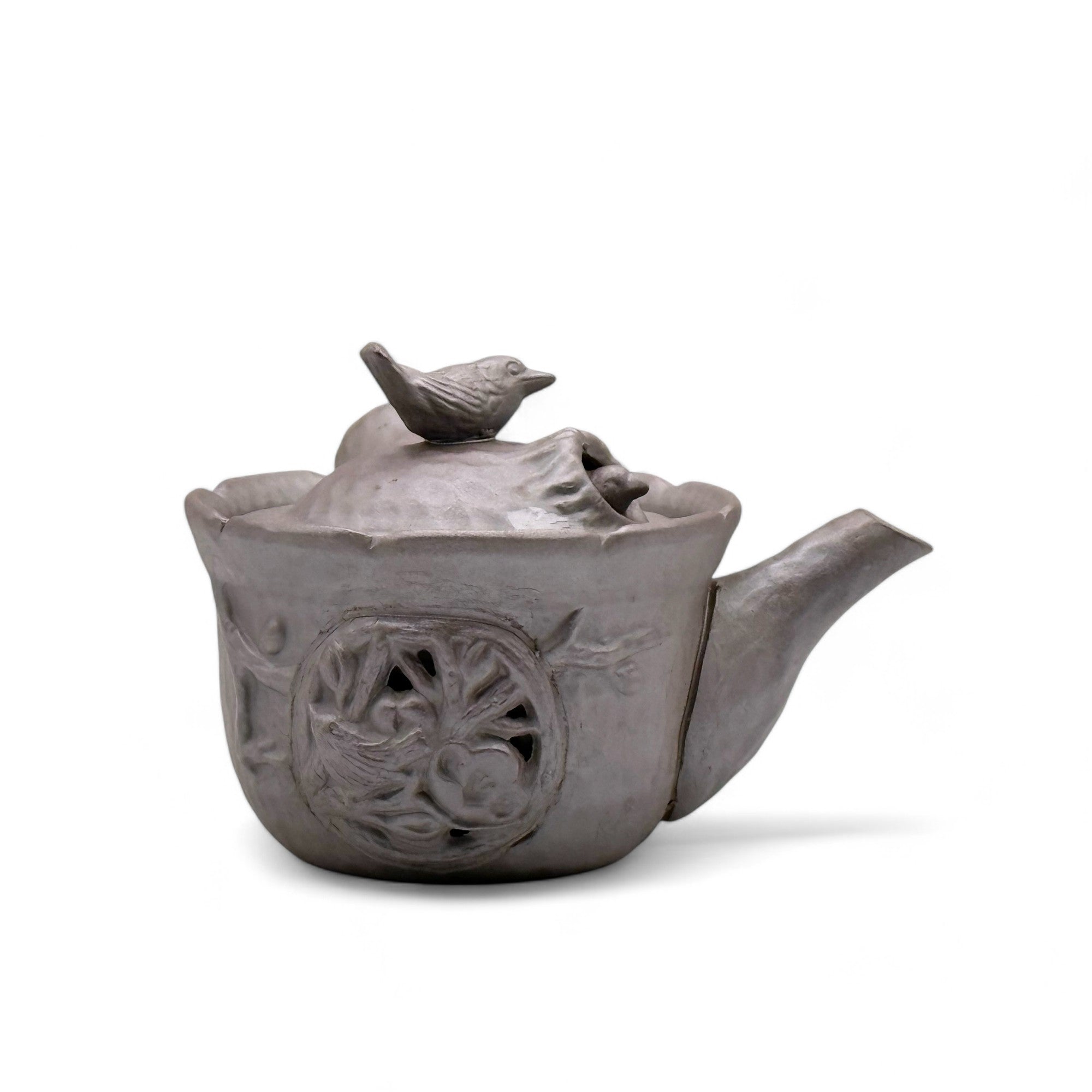 Tori Tobidashi Ko Banko-yaki Kyusu - Japanese Teapot