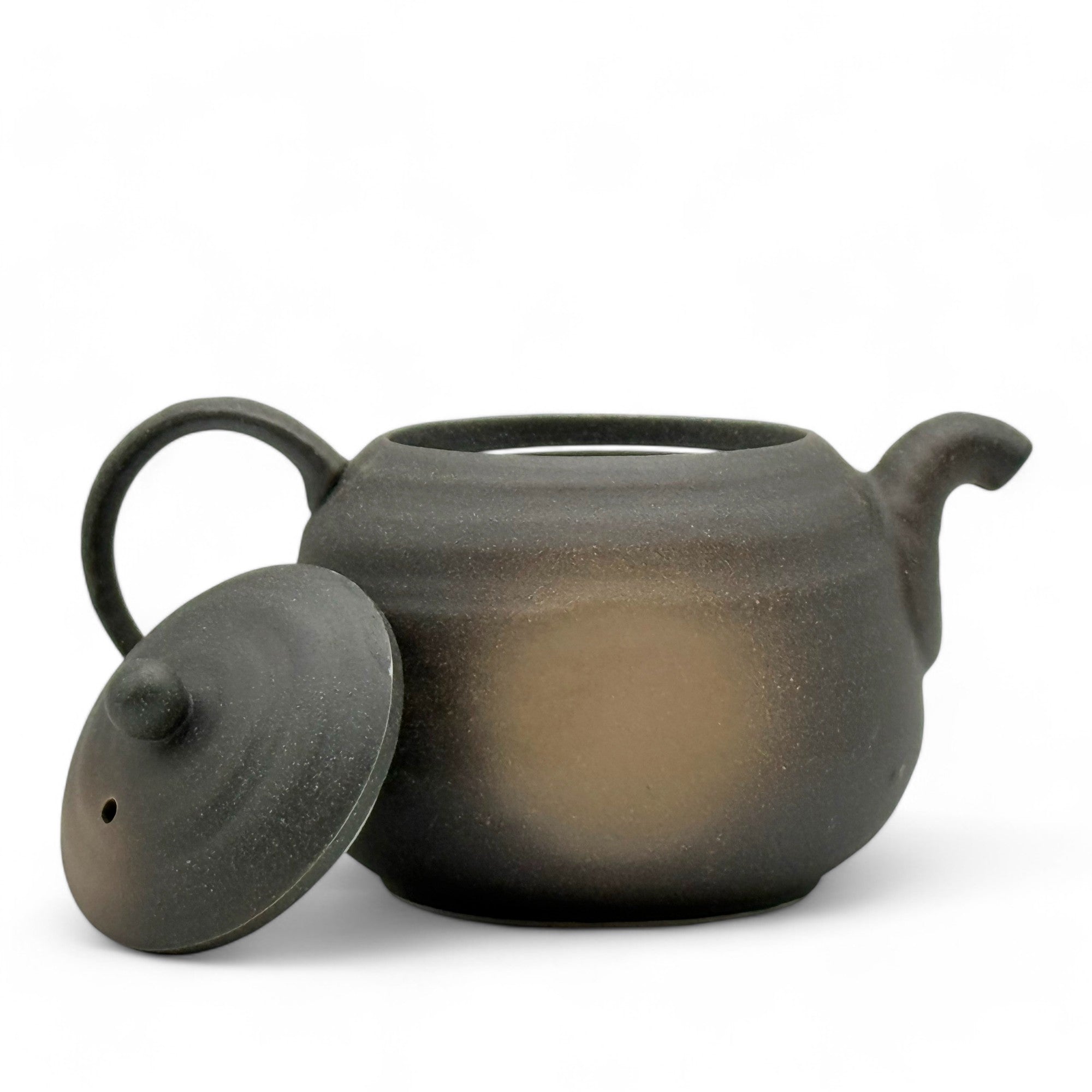 Iga Fukimaru Black Bizen-yaki Kyusu - Japanese Mini Teapot